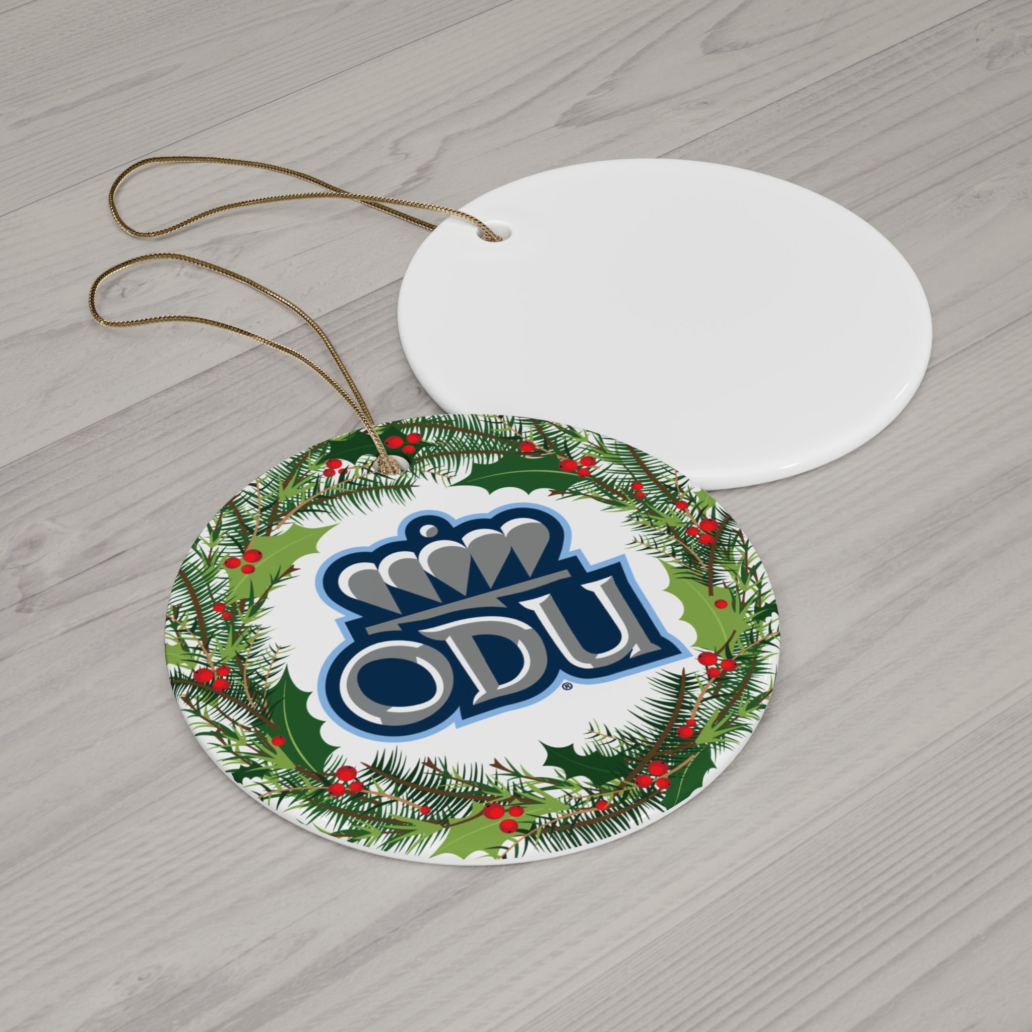 Old Dominion University, ODU Logo 01, Ceramic Ornament, Circle