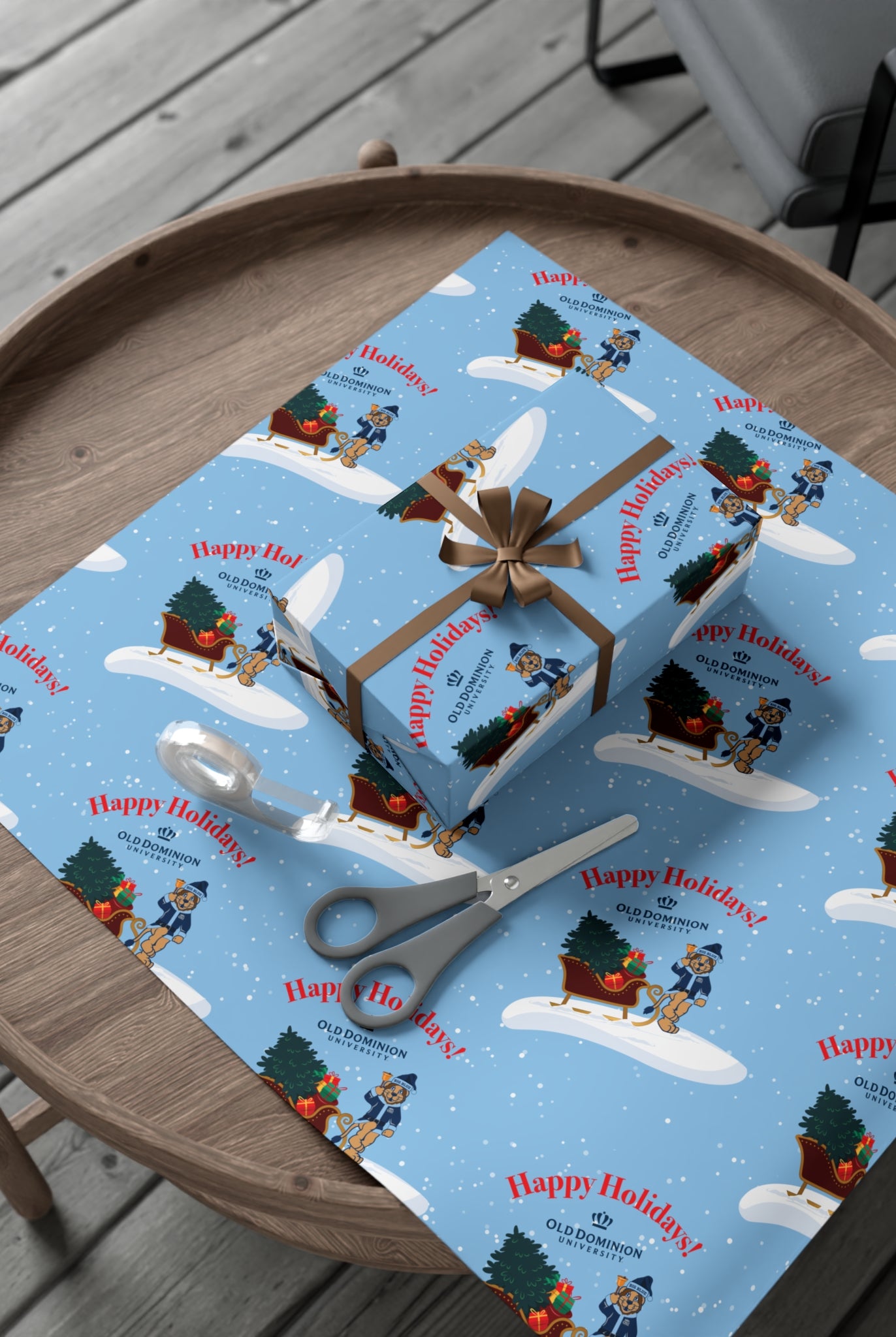 Old Dominion University, Big Blue Santa, Gift Wrap Papers