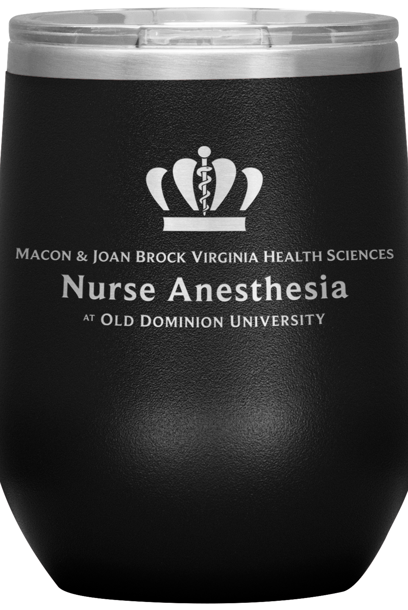 Old Dominion University, Nurse Anesthesia, 12oz Wine Insulated Tumbler - Black