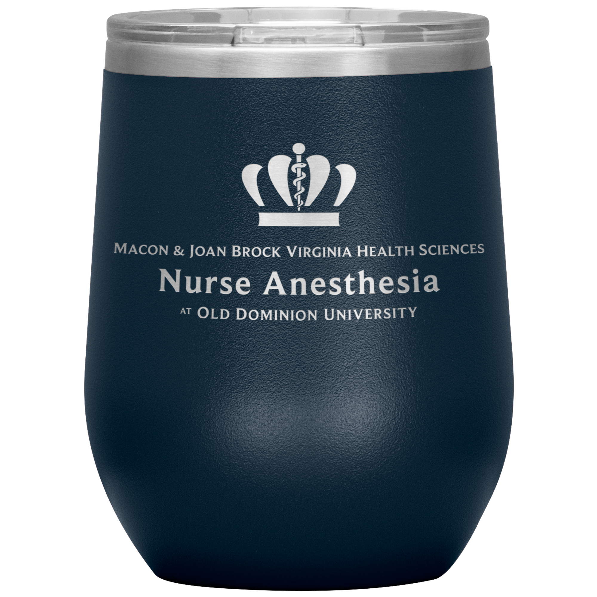 Old Dominion University, Nurse Anesthesia, 12oz Wine Insulated Tumbler - Navy