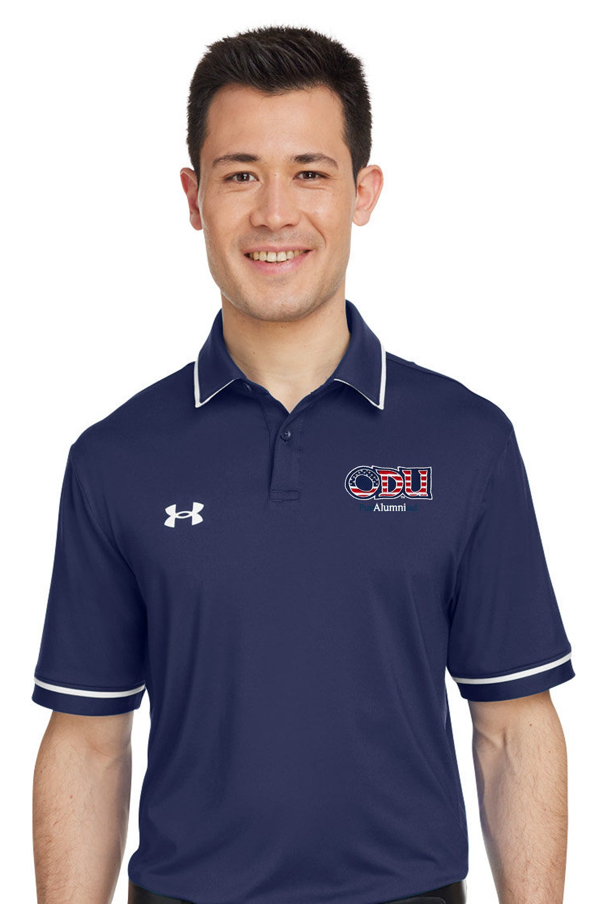 Old Dominion University, ODU Military - Alumni, Port Authority® Dry Zone® UV Micro-Mesh Tipped Polo Shirt - Navy