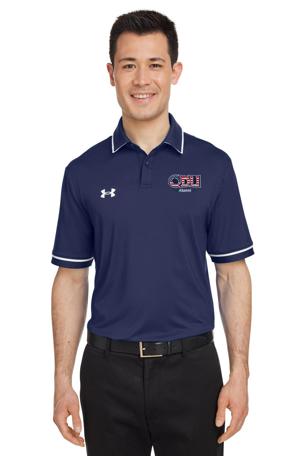 Old Dominion University, ODU Military - Alumni, Port Authority® Dry Zone® UV Micro-Mesh Tipped Polo Shirt - Navy
