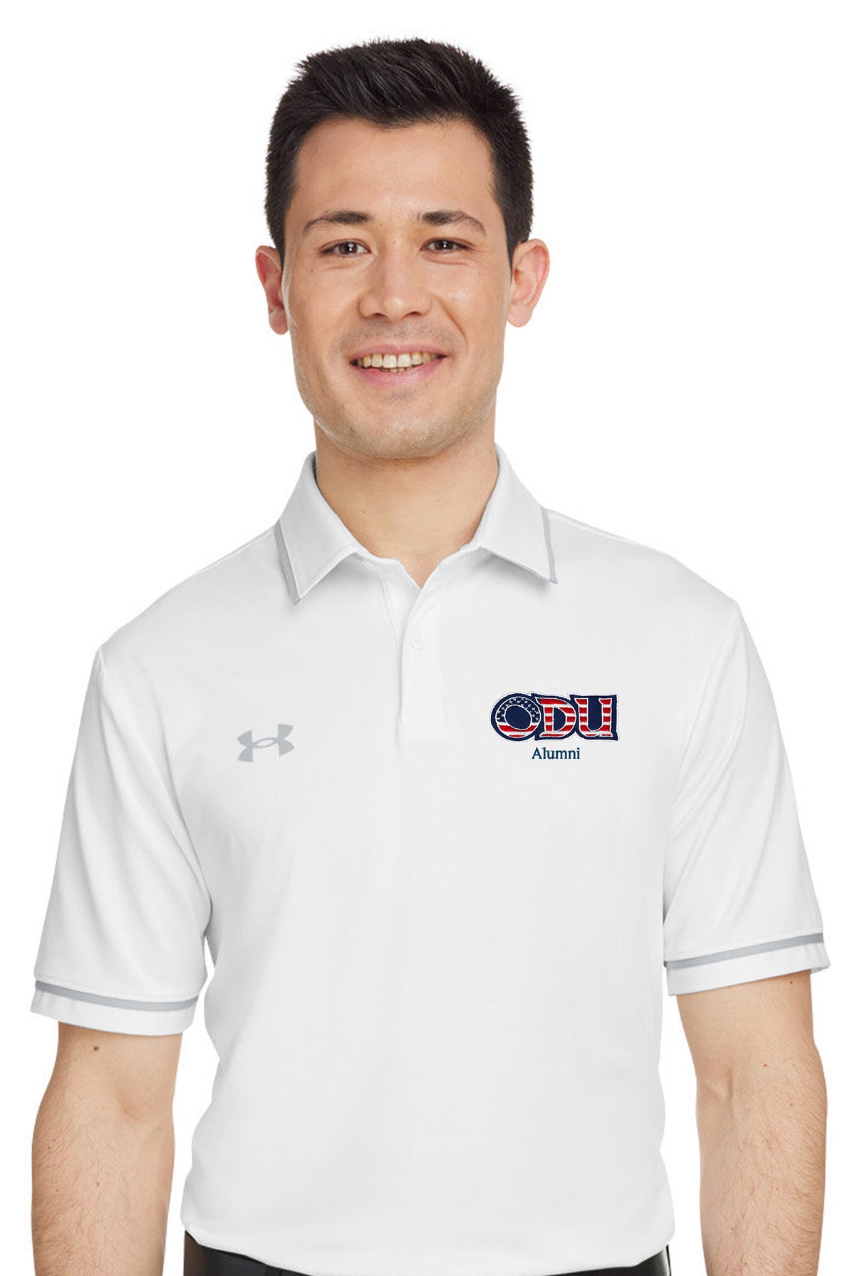 Old Dominion University, ODU Military - Alumni, Port Authority® Dry Zone® UV Micro-Mesh Tipped Polo Shirt - White