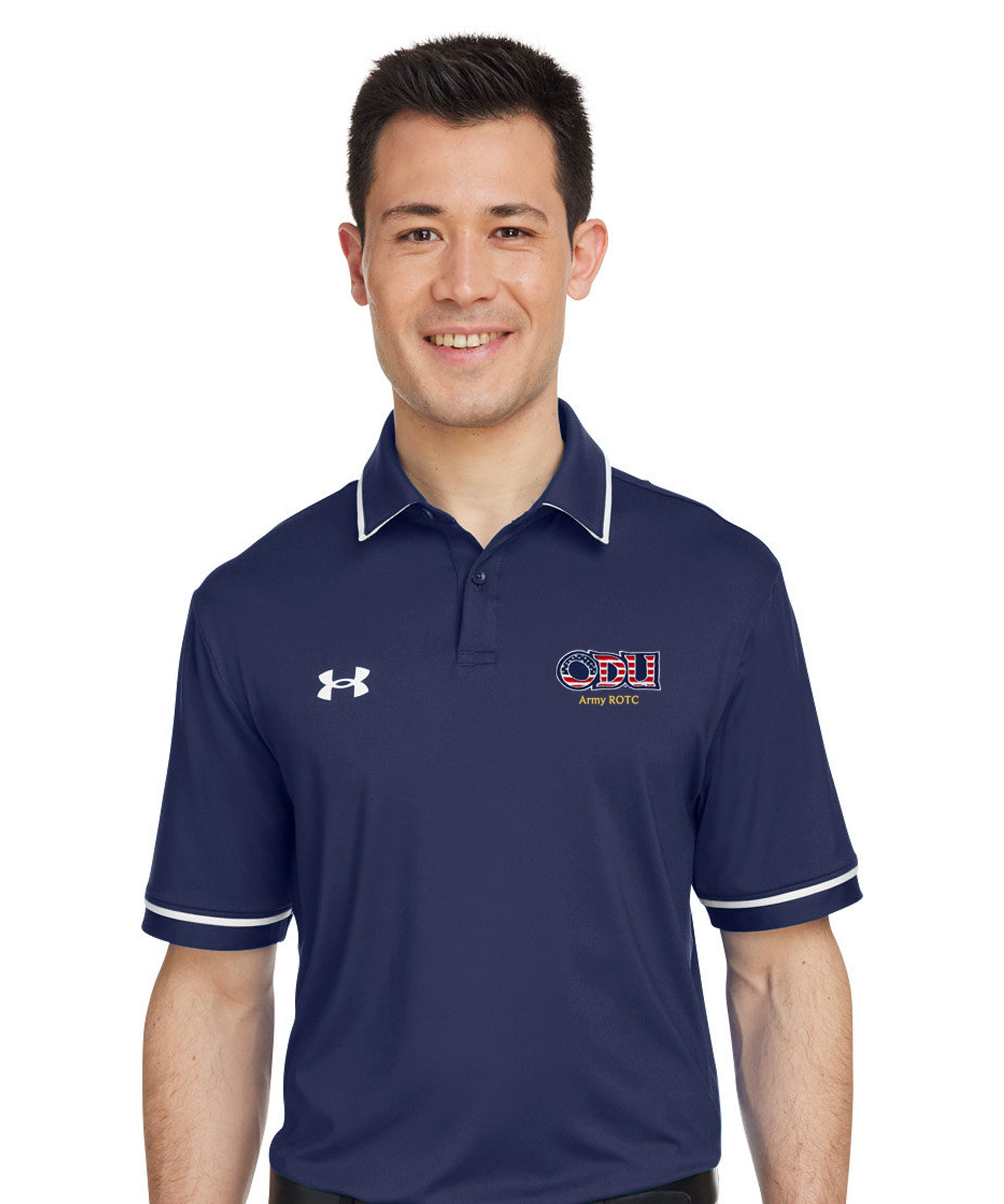 Old Dominion University, ODU Military - Army ROTC, Port Authority® Dry Zone® UV Micro-Mesh Tipped Polo Shirt - Navy