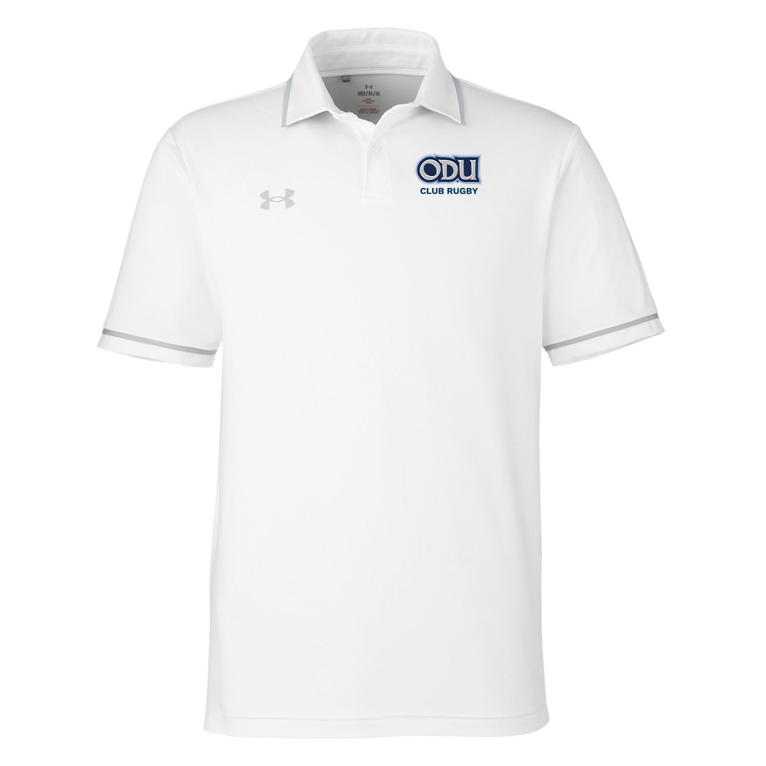 Old Dominion University, Club Sports - Rugby, Port Authority® Dry Zone® UV Micro-Mesh Tipped Polo Shirt - White