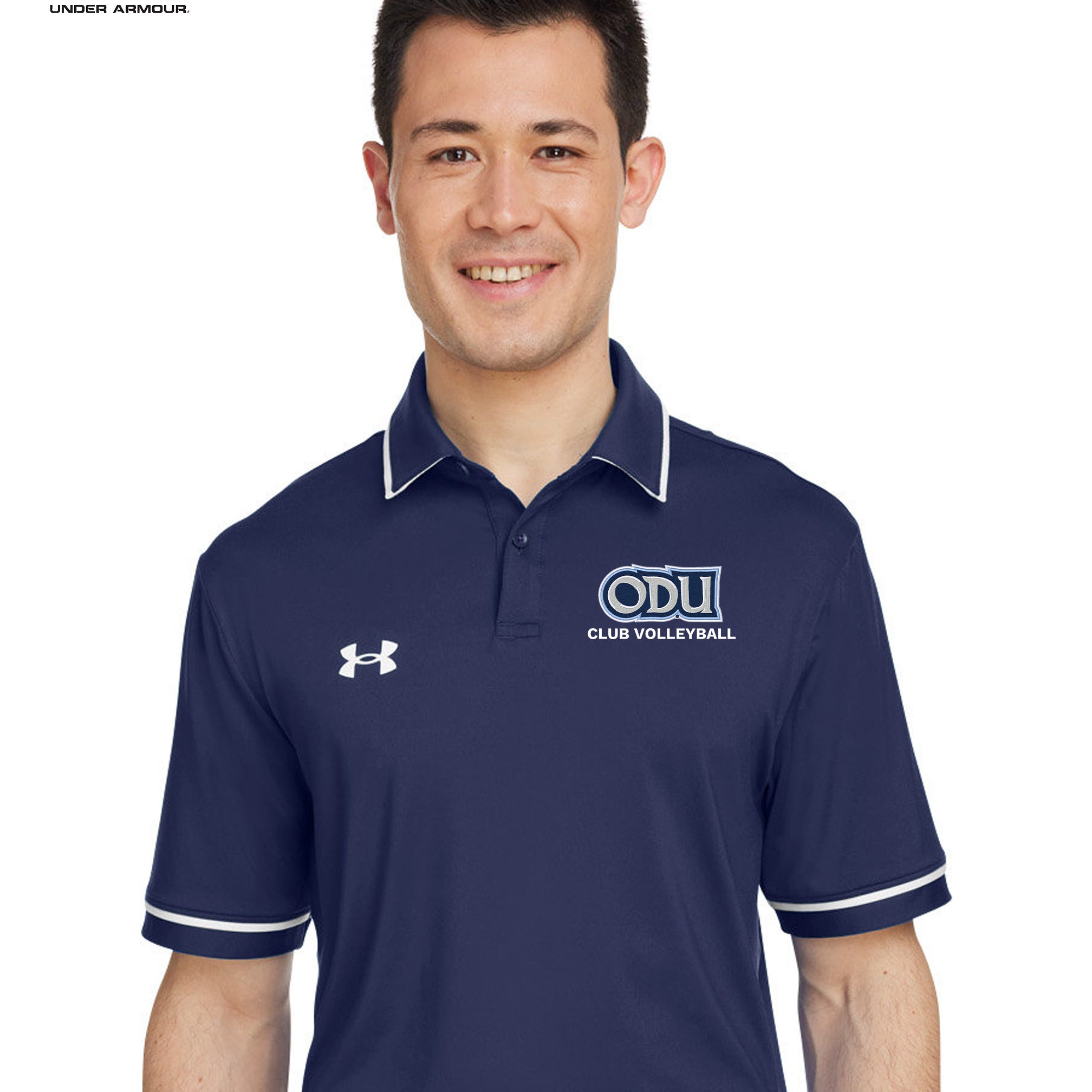 Old Dominion University, Club Sports - Volleyball, Port Authority® Dry Zone® UV Micro-Mesh Tipped Polo Shirt - Navy
