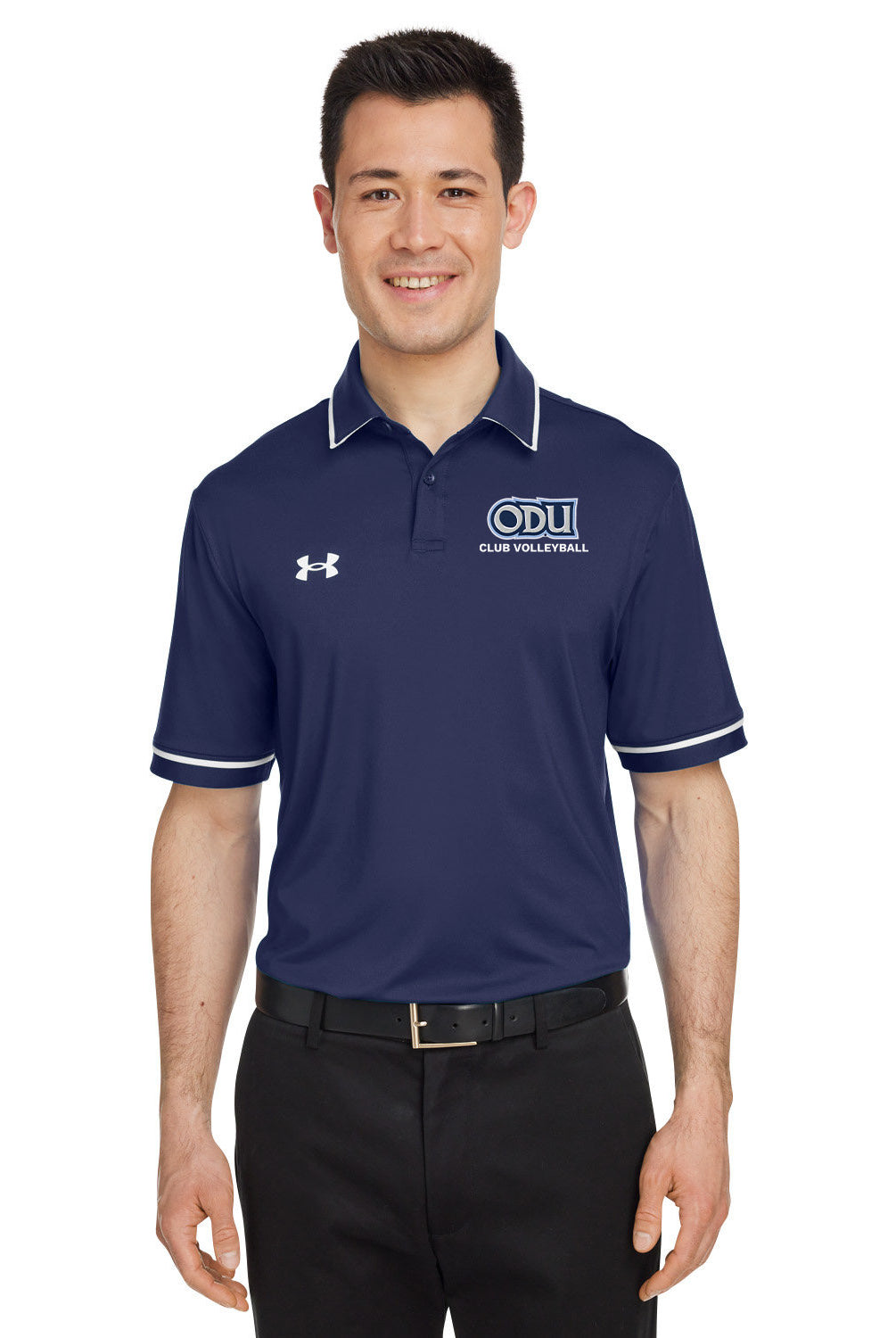 Old Dominion University, Club Sports - Volleyball, Port Authority® Dry Zone® UV Micro-Mesh Tipped Polo Shirt - Navy