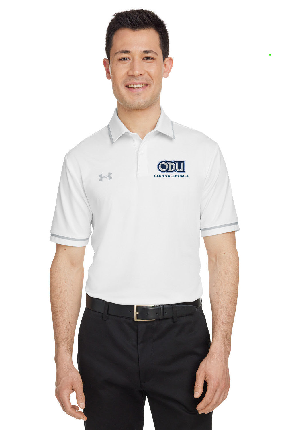 Old Dominion University, Club Sports - Volleyball, Port Authority® Dry Zone® UV Micro-Mesh Tipped Polo Shirt - White
