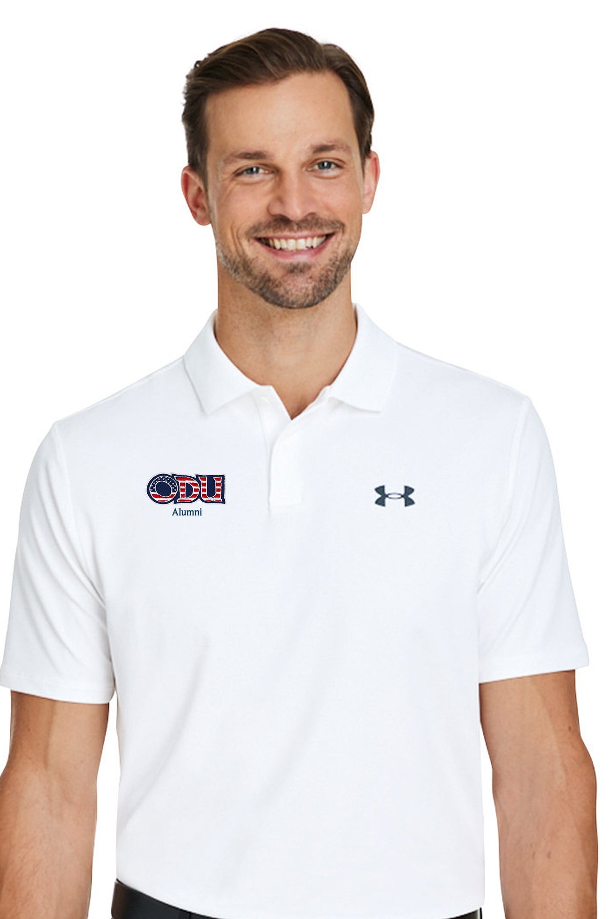 Old Dominion University, ODU Military - Alumni, Under Armour - Performance 3.0 Golf Polo - White