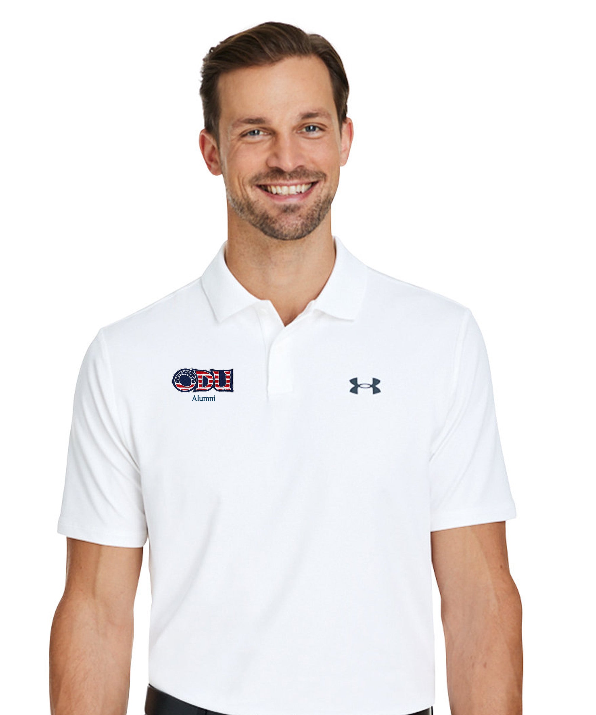 Old Dominion University, ODU Military - Alumni, Under Armour - Performance 3.0 Golf Polo - White