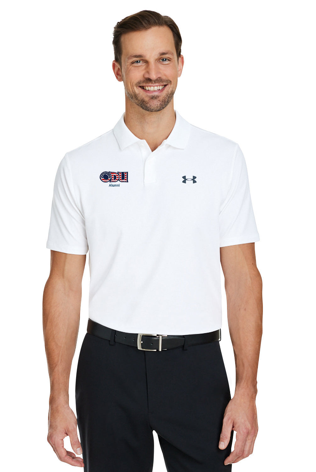 Old Dominion University, ODU Military - Alumni, Under Armour - Performance 3.0 Golf Polo - White