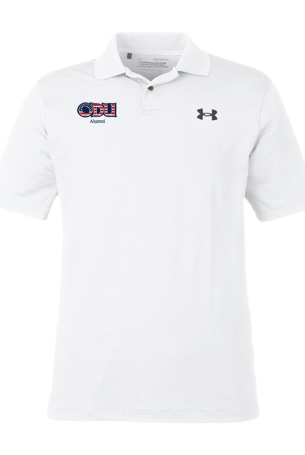 Old Dominion University, ODU Military - Alumni, Under Armour - Performance 3.0 Golf Polo - White