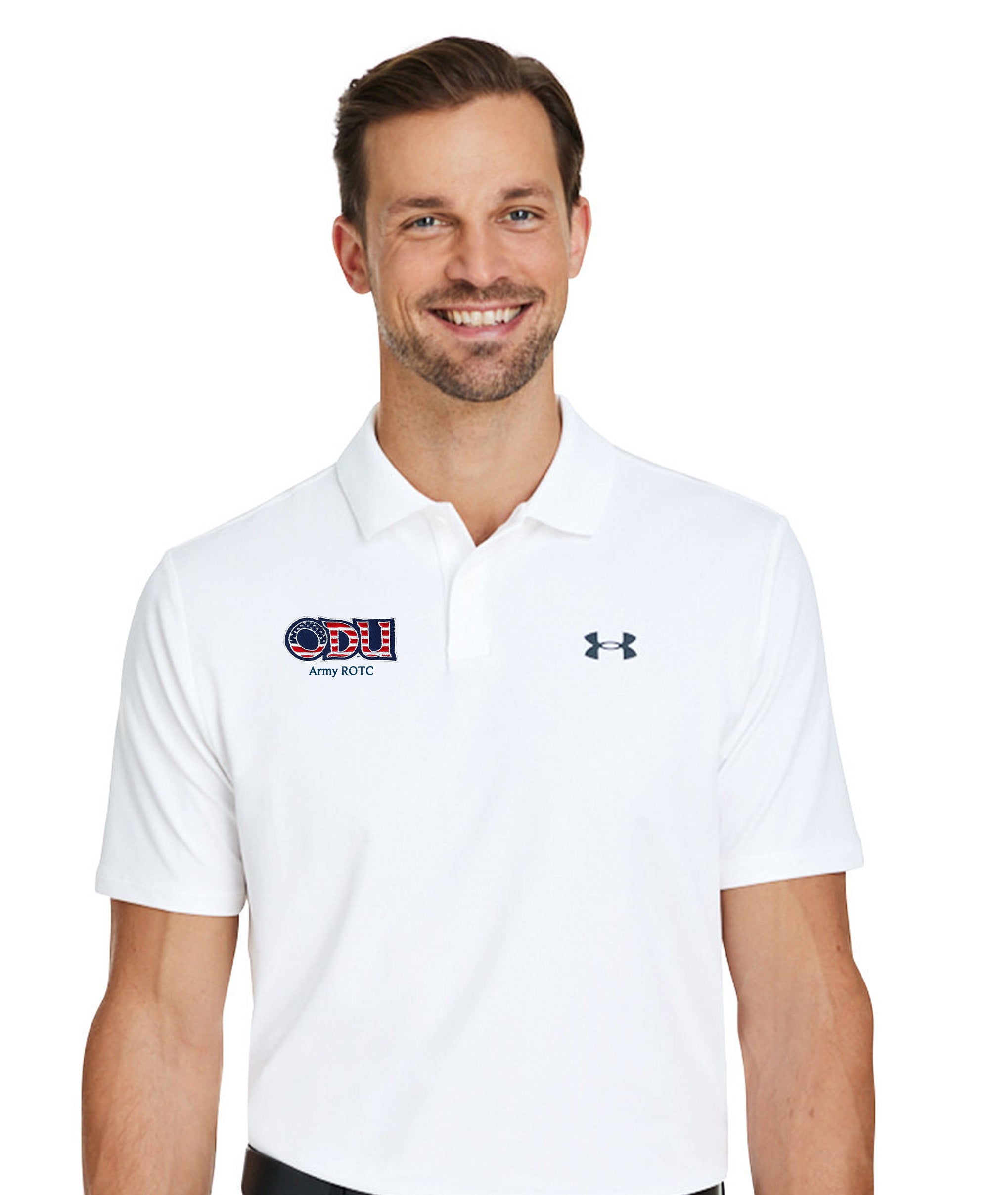 Old Dominion University, ODU Military - Army ROTC, Under Armour - Performance 3.0 Golf Polo - White