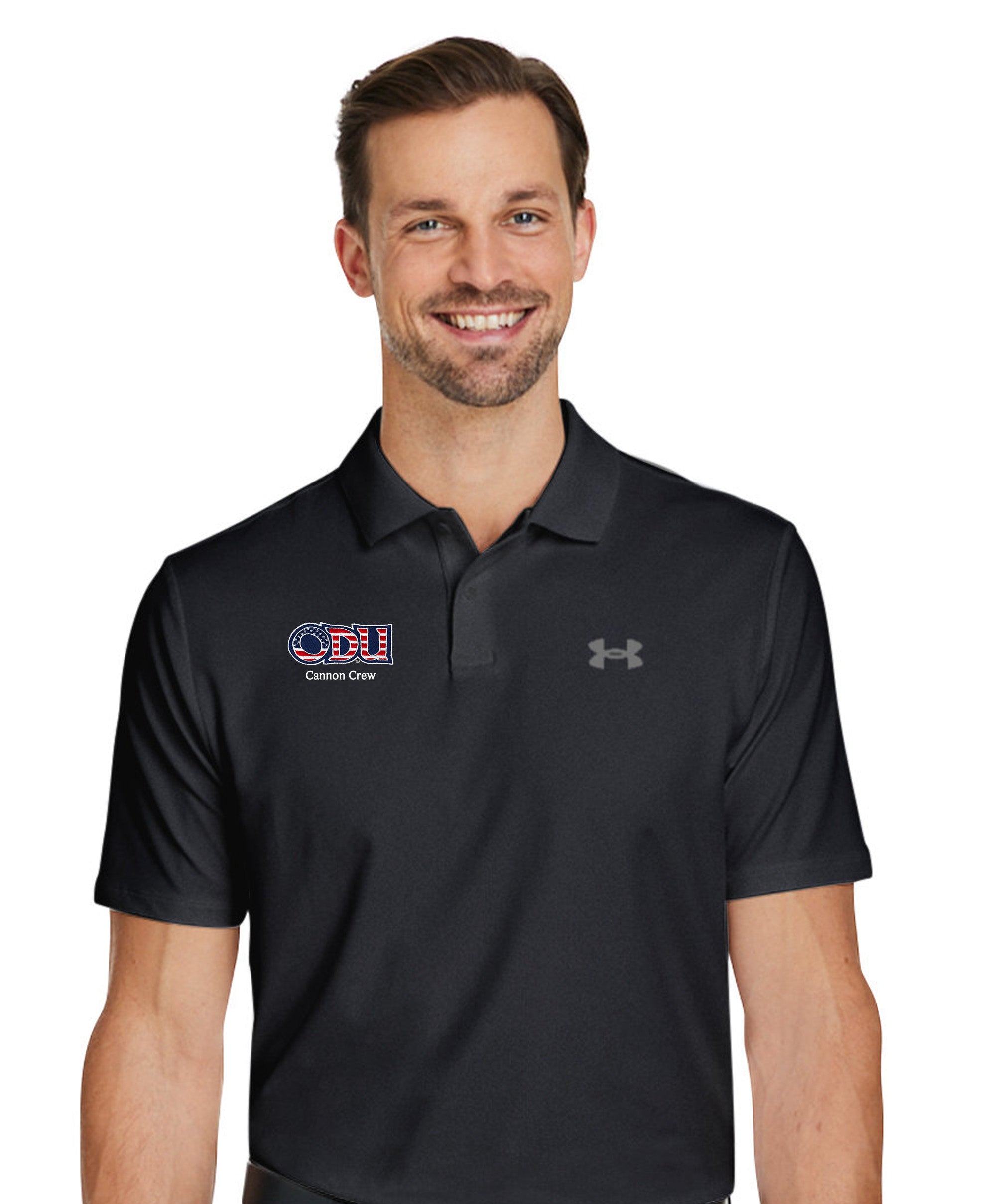 Old Dominion University, ODU Military - Cannon Crew, Under Armour - Performance 3.0 Golf Polo - Black