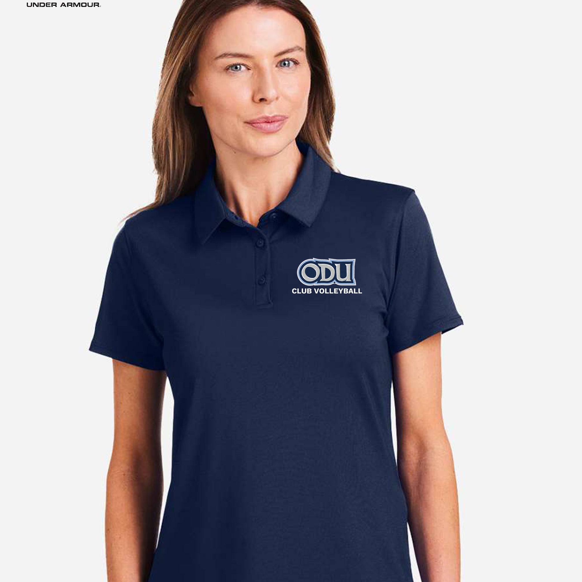 Old Dominion University, Club Sports - Volleyball, Under Armour Women's Recycled Polo - Navy