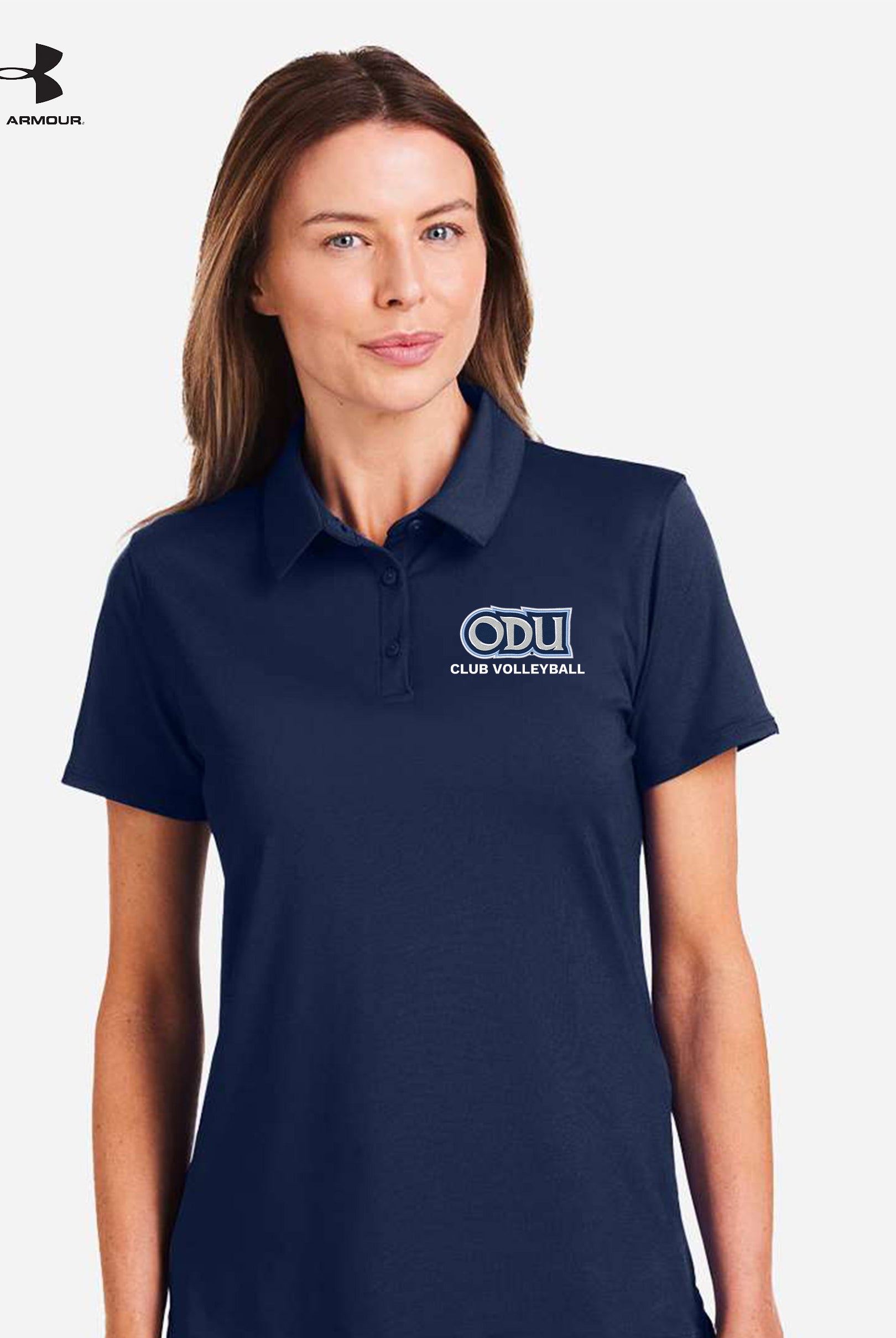 Old Dominion University, Club Sports - Volleyball, Under Armour Women's Recycled Polo - Navy