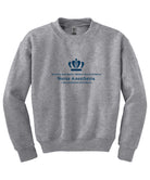 Old Dominion University, Full Logo, Nurse Anesthesia, Youth Heavy Blend™ Crewneck Sweatshirt - Gray