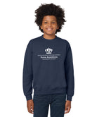 Old Dominion University, Full Logo, Nurse Anesthesia, Youth Heavy Blend™ Crewneck Sweatshirt - Navy