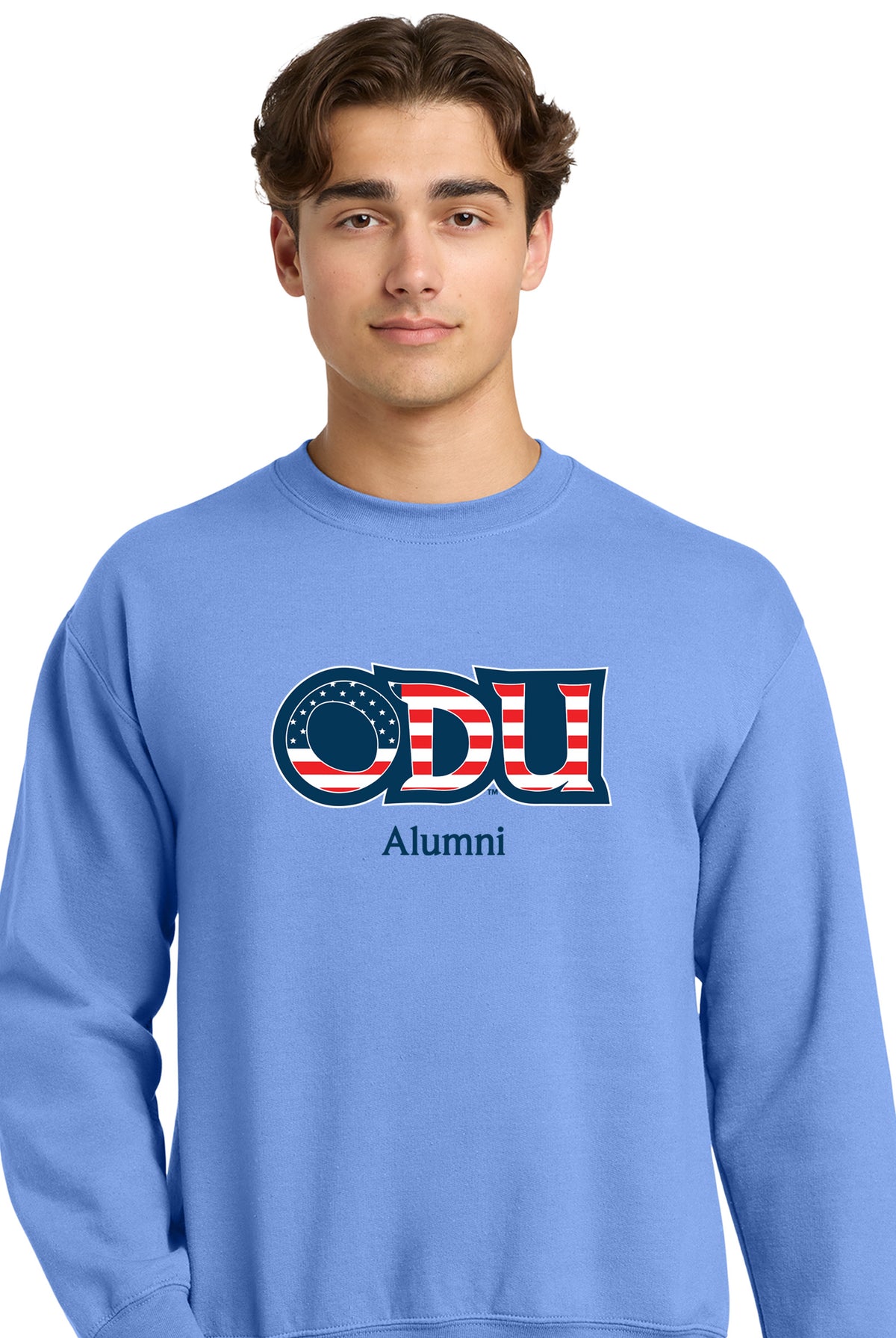 Old Dominion University, ODU Military - Alumni, Crewneck Sweatshirt - Carolina blue
