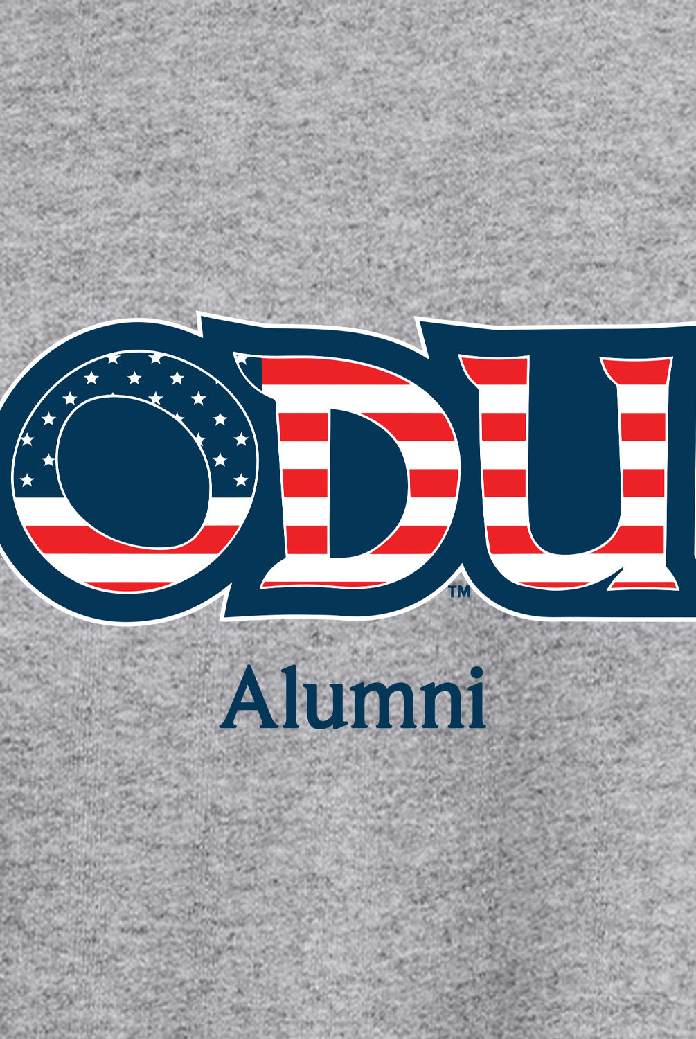 Old Dominion University, ODU Military - Alumni, Crewneck Sweatshirt - Grey