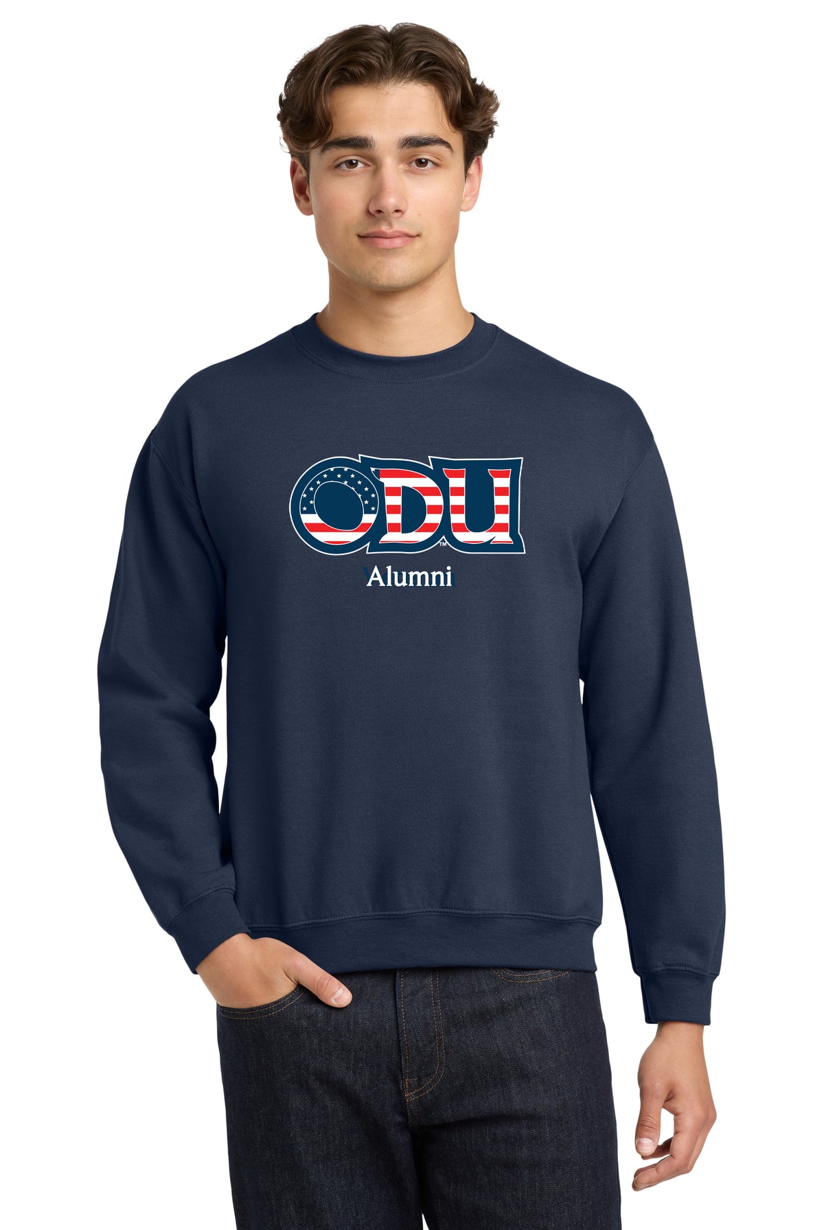 Old Dominion University, ODU Military - Alumni, Crewneck Sweatshirt - Navy