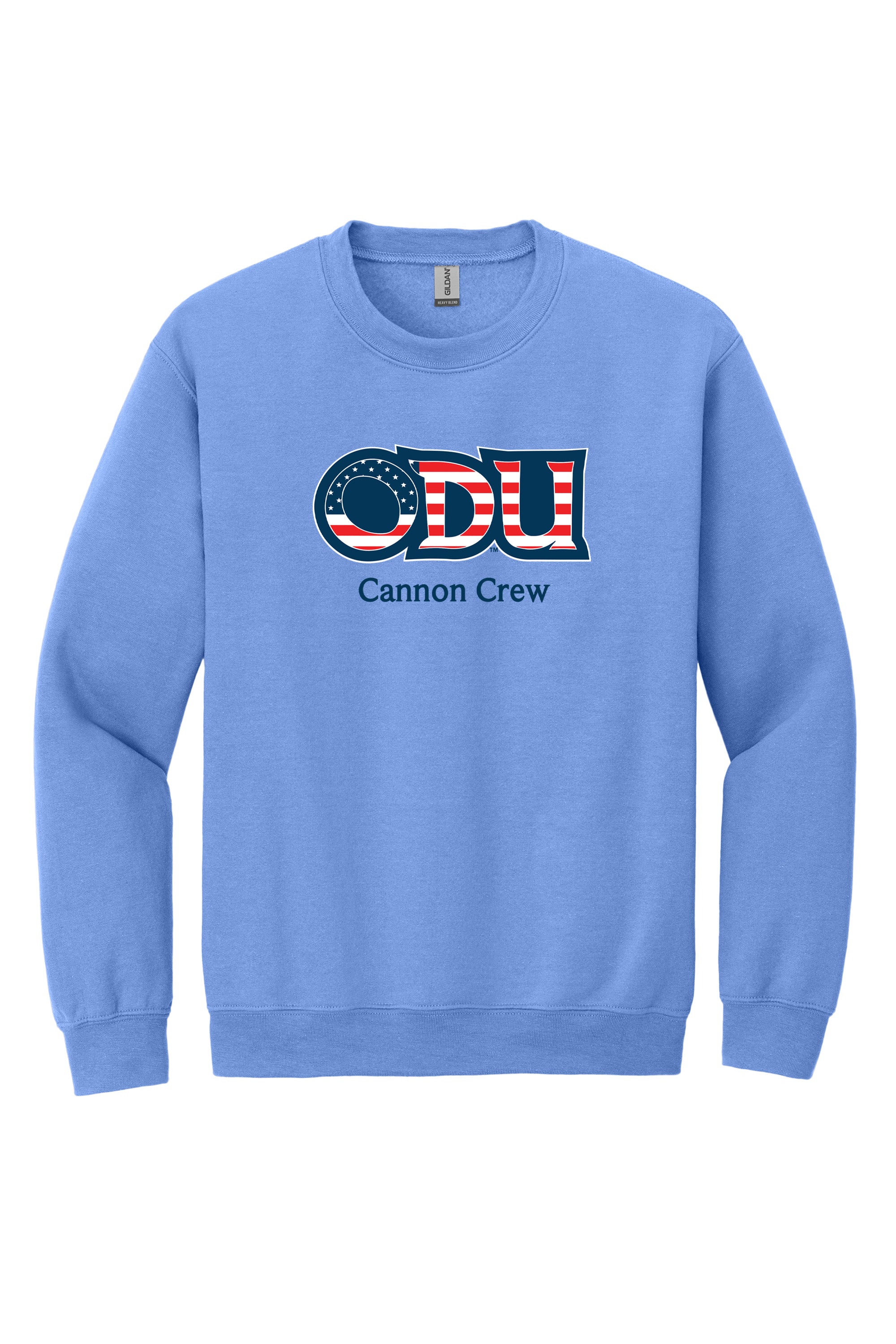 Old Dominion University, ODU Military - Cannon Crew, Crewneck Sweatshirt - Carolina Blue