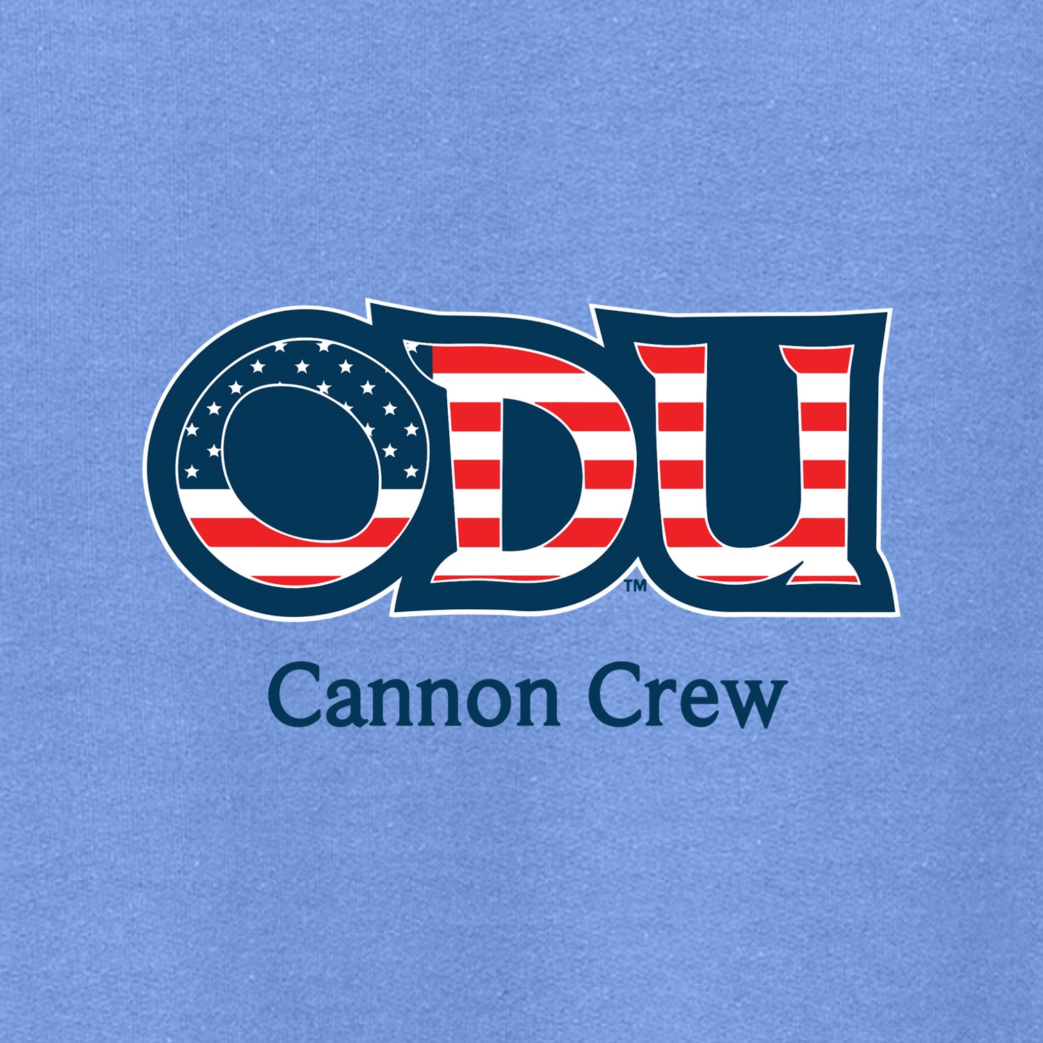 Old Dominion University, ODU Military - Cannon Crew, Crewneck Sweatshirt - Carolina Blue