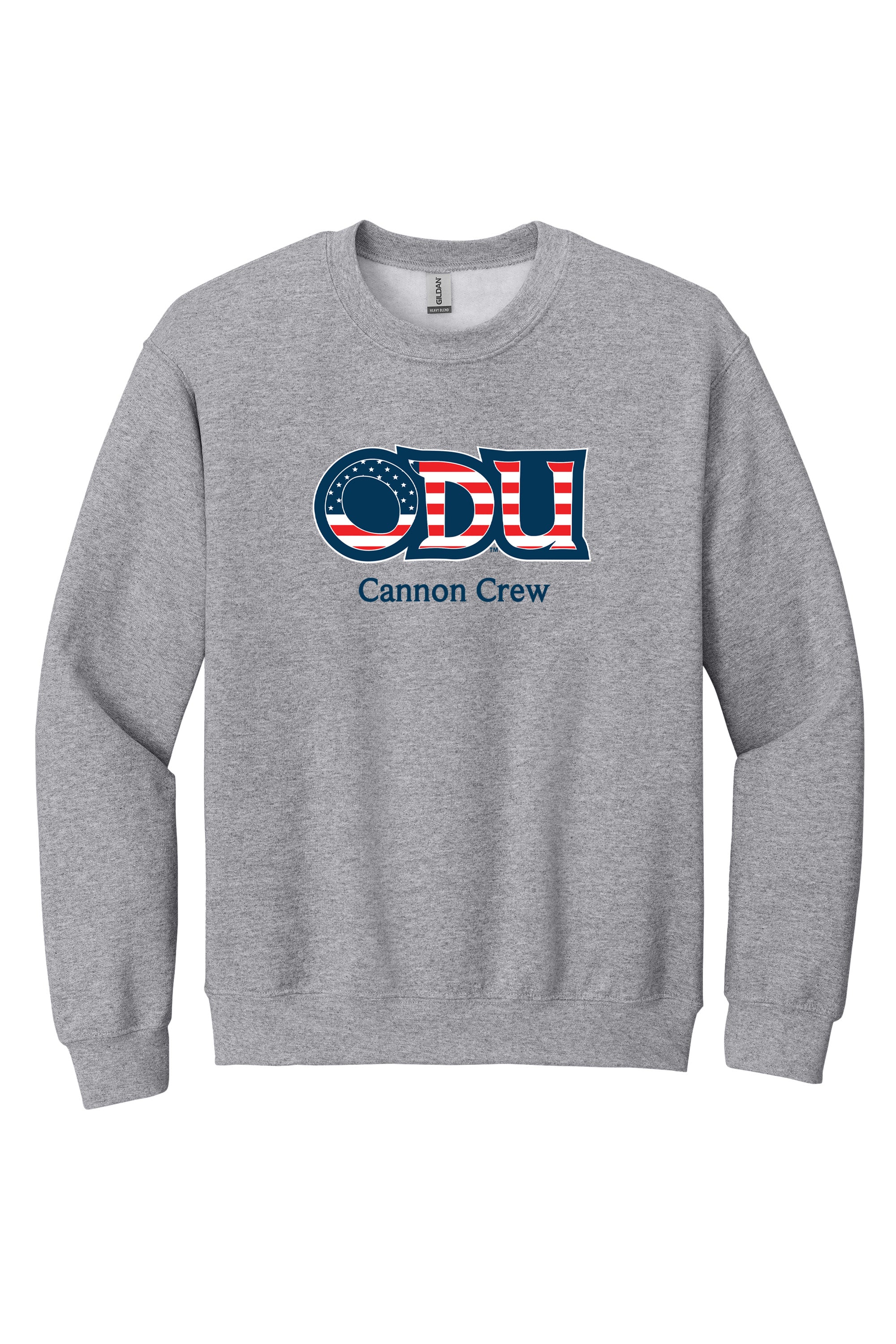 Old Dominion University, ODU Military - Cannon Crew, Crewneck Sweatshirt - Grey
