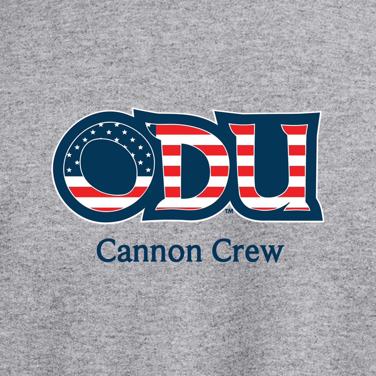 Old Dominion University, ODU Military - Cannon Crew, Crewneck Sweatshirt - Grey