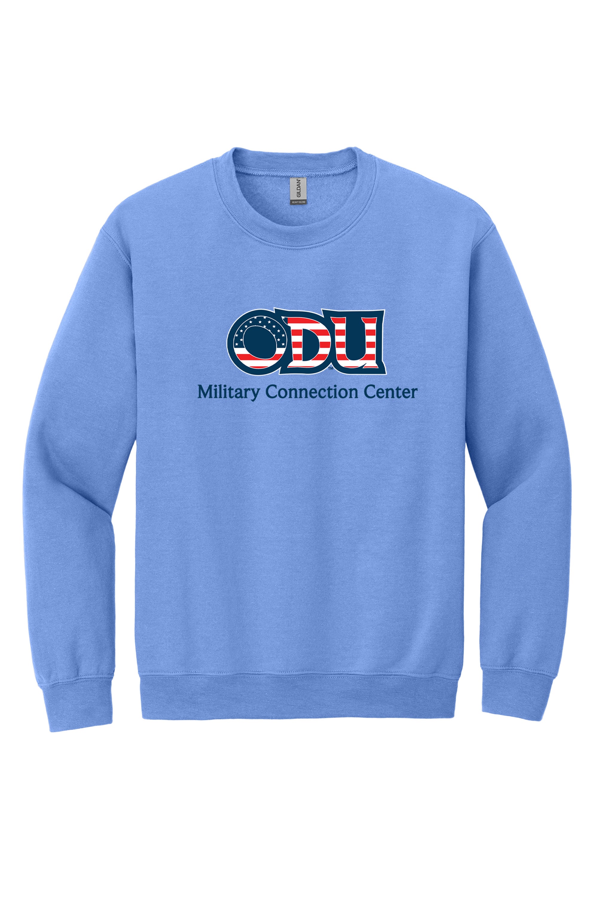 Old Dominion University, ODU Military - Military Connection Center, Crewneck Sweatshirt  - Carolina Blue