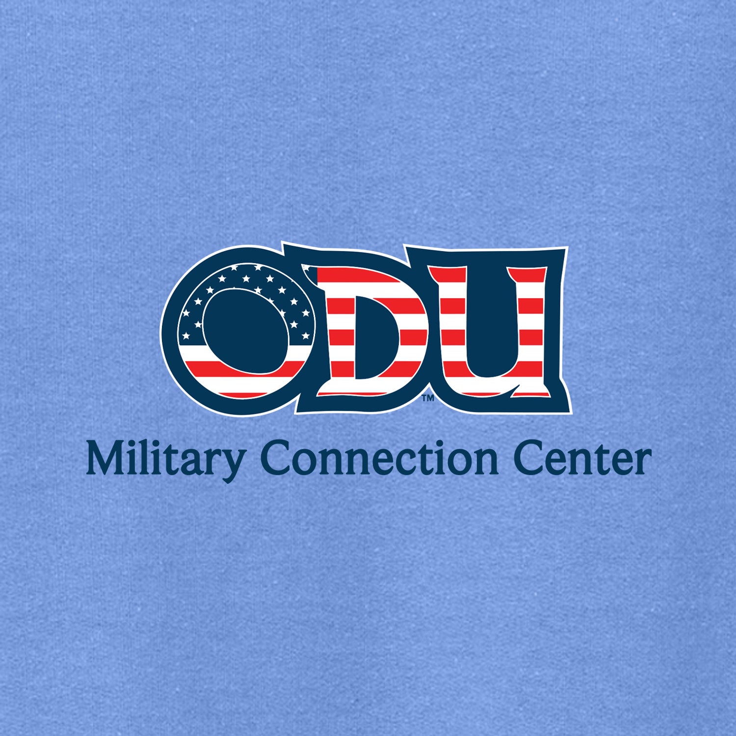 Old Dominion University, ODU Military - Military Connection Center, Crewneck Sweatshirt  - Carolina Blue