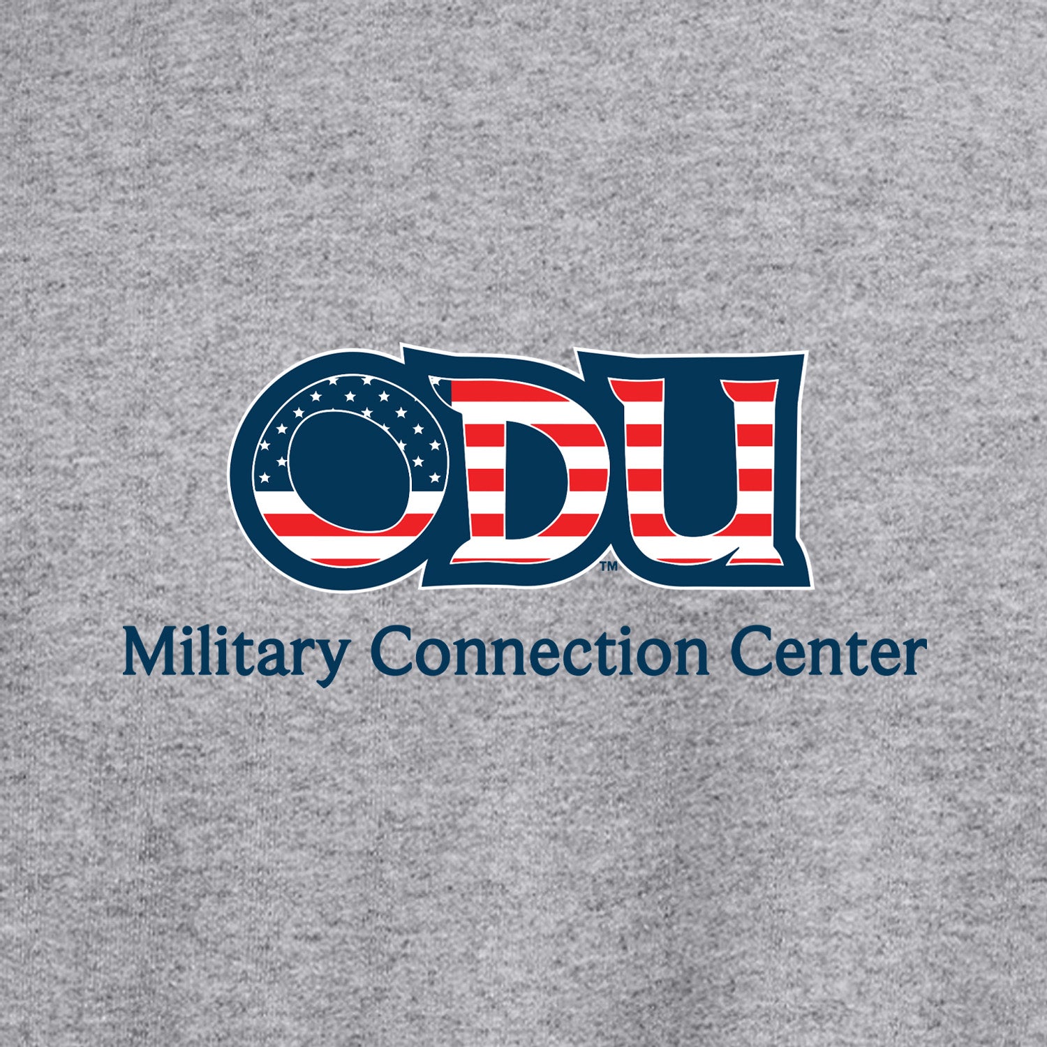 Old Dominion University, ODU Military - Military Connection Center, Crewneck Sweatshirt  - Grey