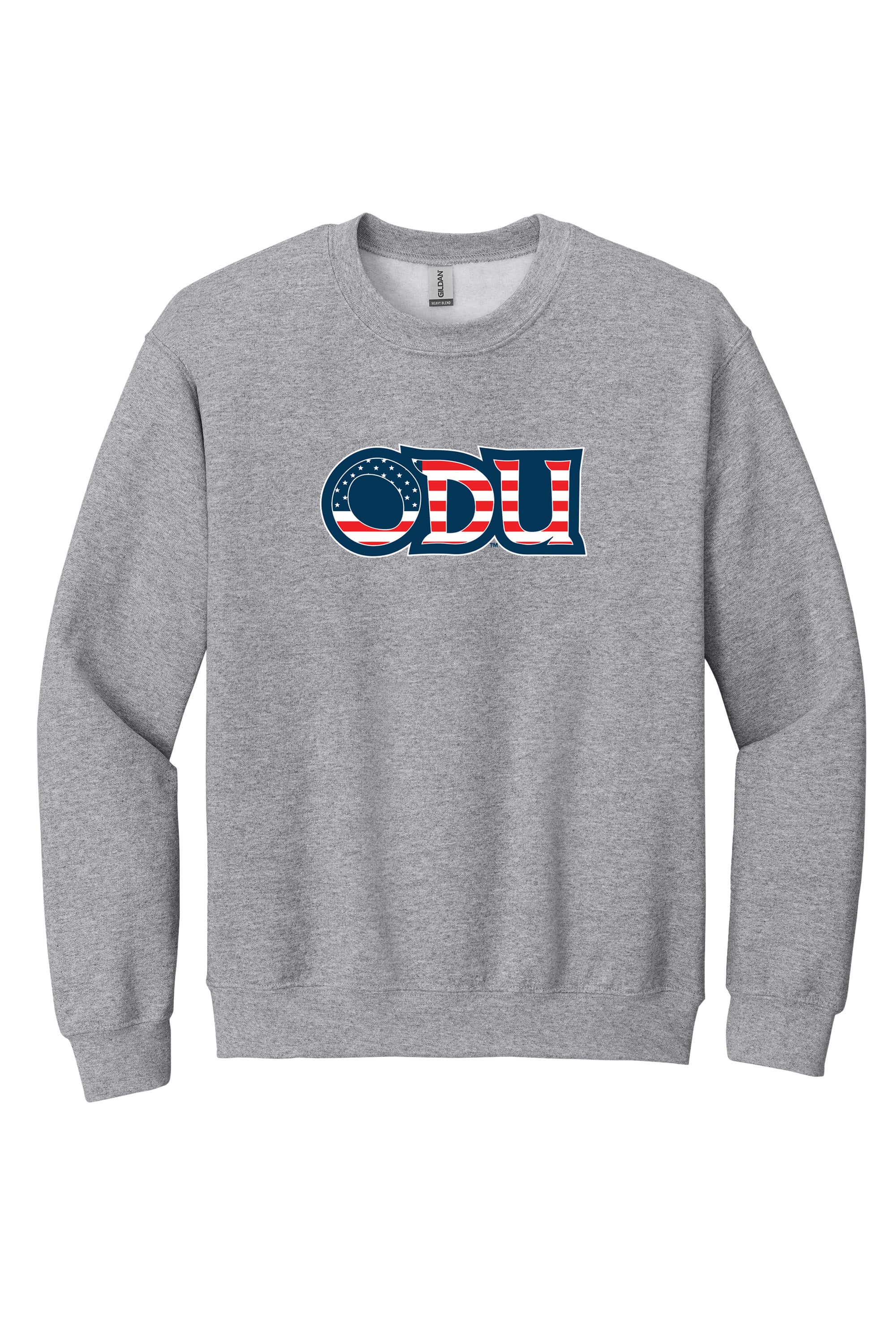 Old Dominion University, ODU Military - Military Logo, Crewneck Sweatshirt - Grey