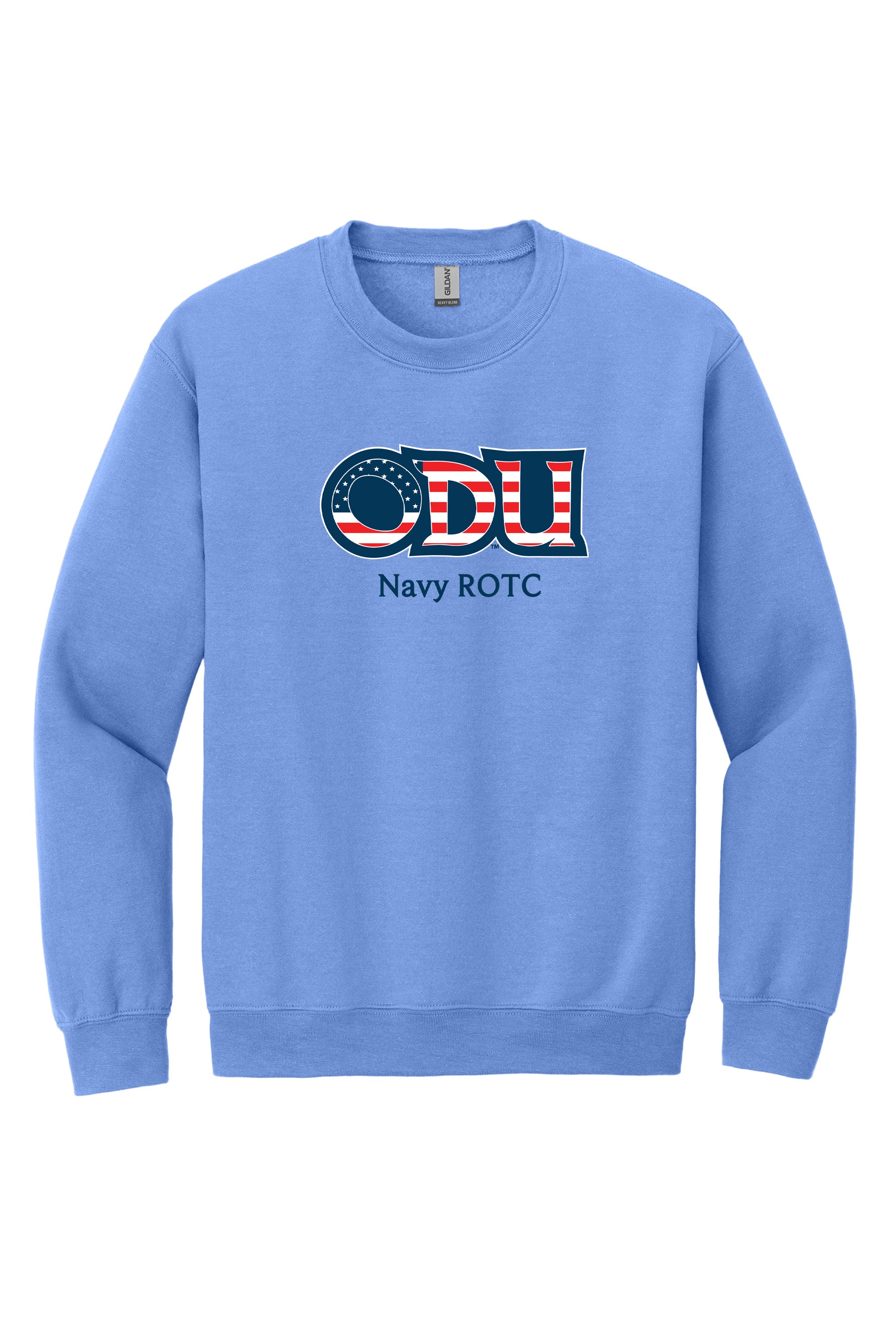 Old Dominion University, ODU Military - Navy ROTC, Crewneck Sweatshirt - Carolina Blue