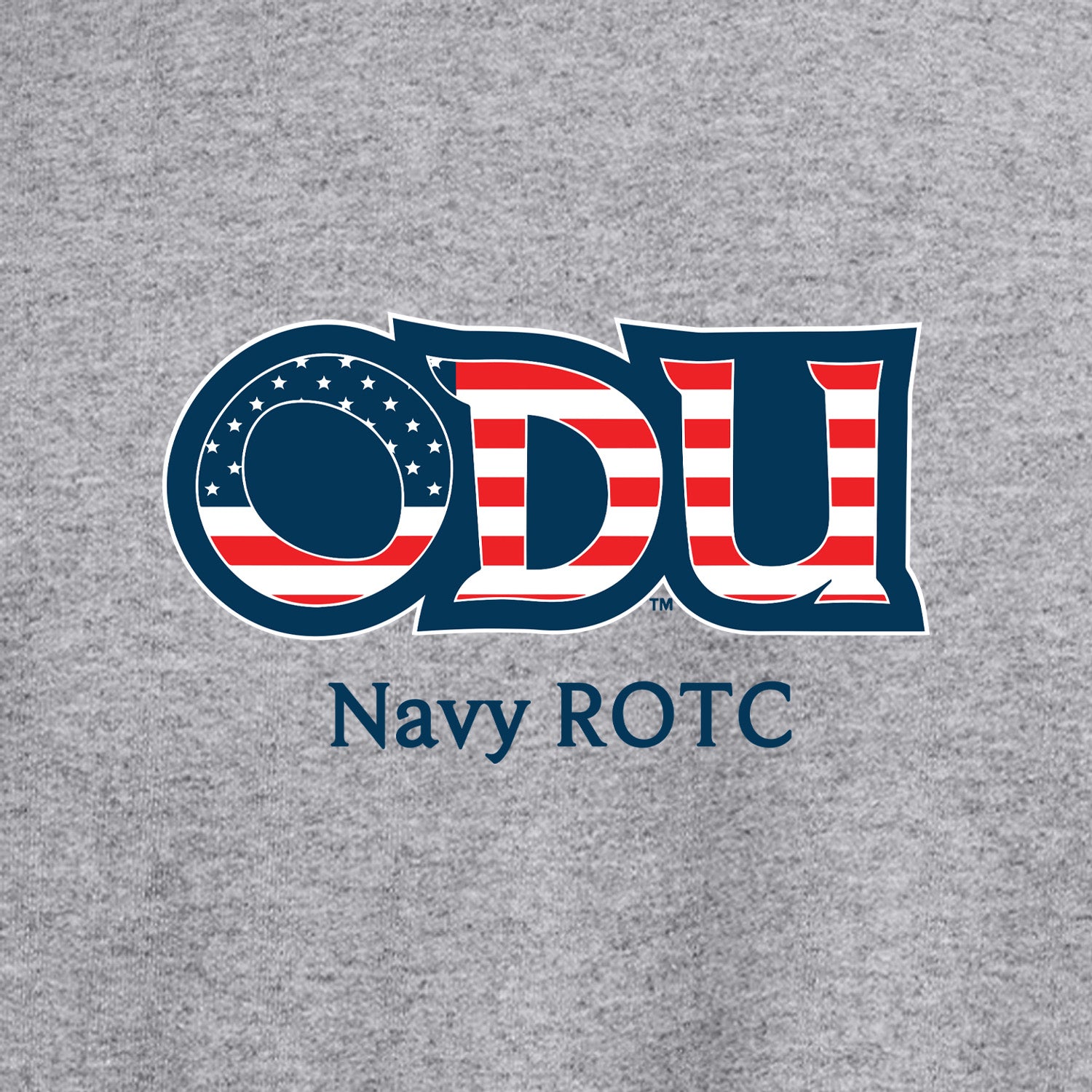 Old Dominion University, ODU Military - Navy ROTC, Crewneck Sweatshirt - Grey