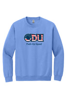 Old Dominion University, ODU Military - Push-Up Squad, Crewneck Sweatshirt - Carolina blue