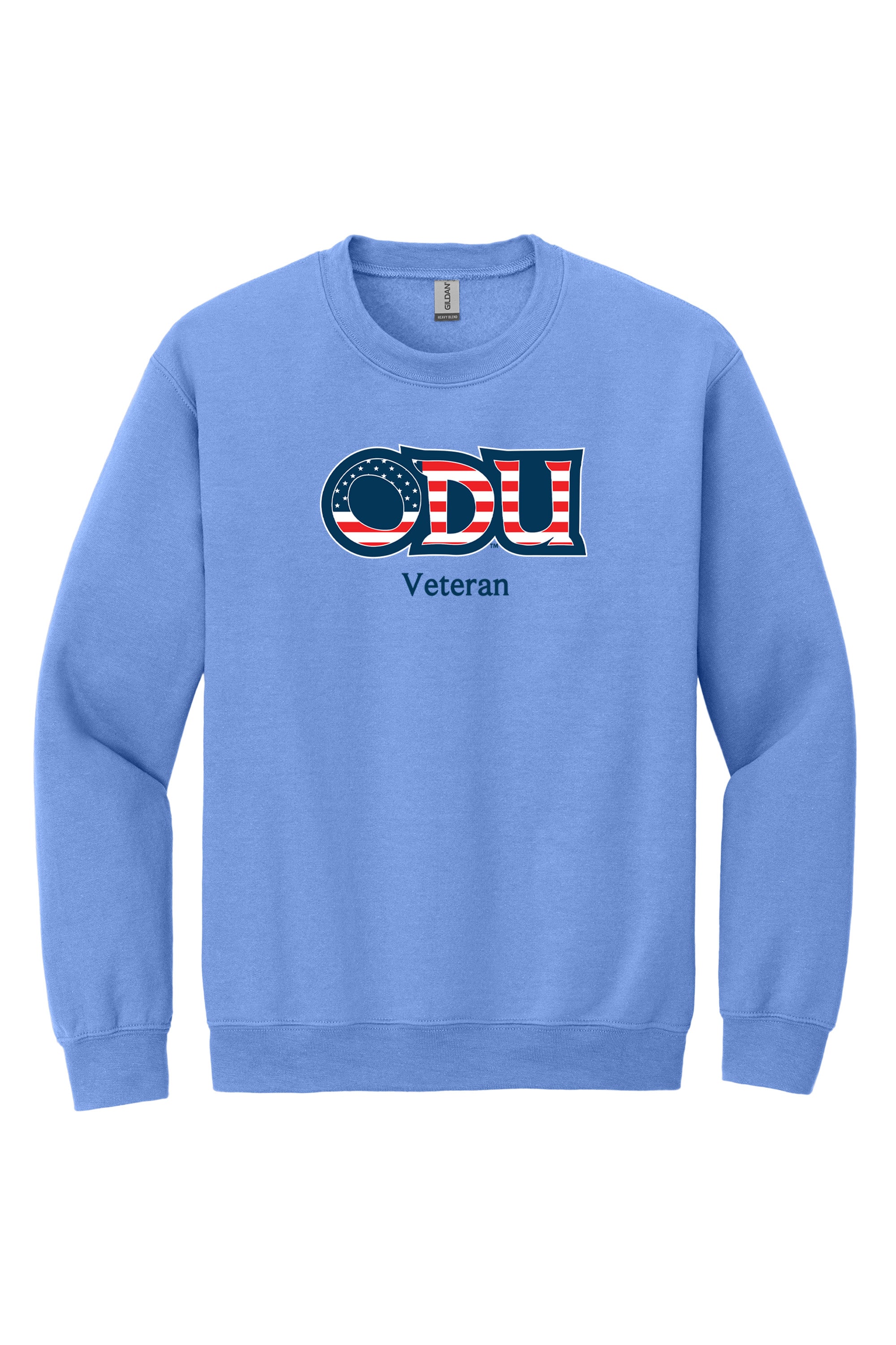Old Dominion University, ODU Military - Veteran, Crewneck Sweatshirt - Carolina Blue