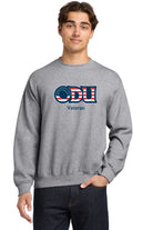 Old Dominion University, ODU Military - Veteran, Crewneck Sweatshirt - Grey