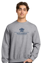 Old Dominion University, Full Logo, Nurse Anesthesia, Heavy Blend™ Crewneck Sweatshirt - Gray