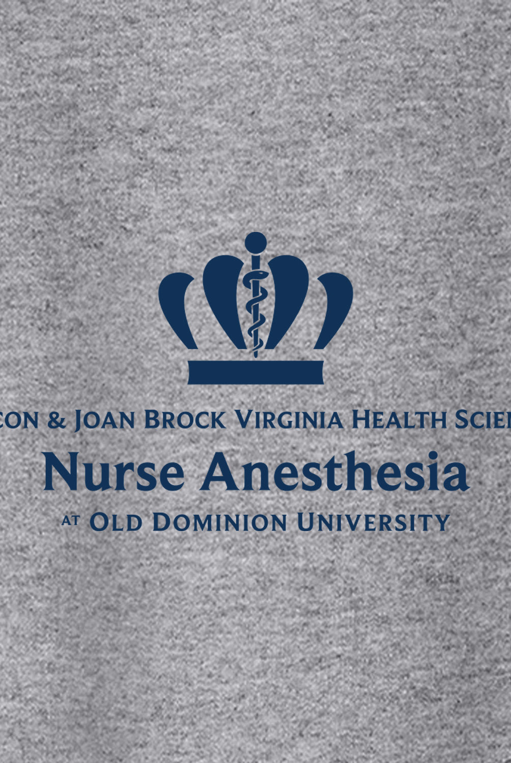 Old Dominion University, Full Logo, Nurse Anesthesia, Heavy Blend™ Crewneck Sweatshirt - Gray