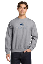 Old Dominion University, Full Logo, Nurse Anesthesia, Heavy Blend™ Crewneck Sweatshirt - Gray