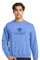 Old Dominion University, Full Logo, Nurse Anesthesia, Heavy Blend™ Crewneck Sweatshirt - Hudson Blue
