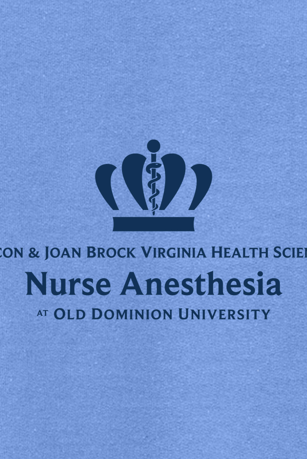 Old Dominion University, Full Logo, Nurse Anesthesia, Heavy Blend™ Crewneck Sweatshirt - Hudson Blue