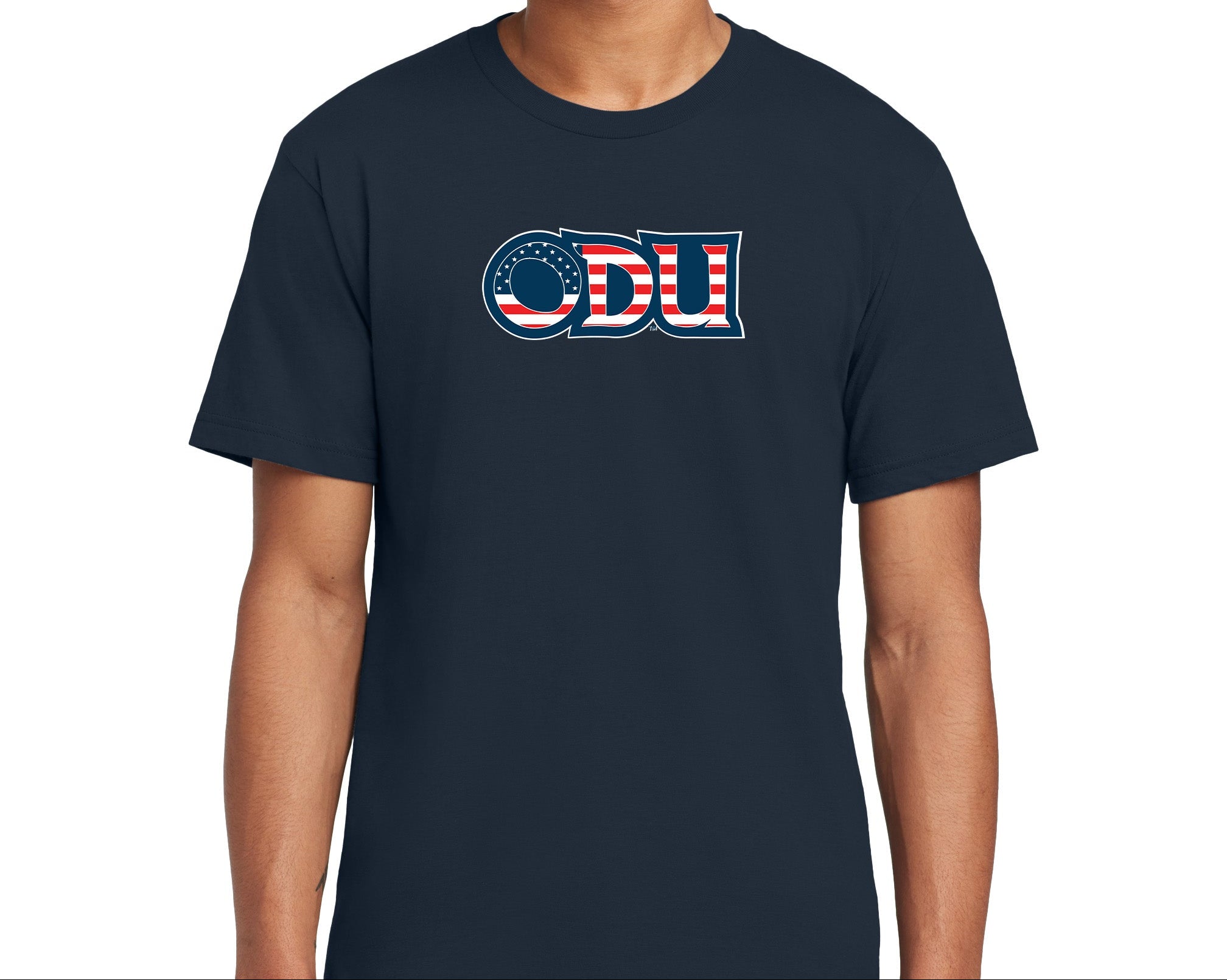 Old Dominion University, ODU Military, American Apparel® Fine Jersey Unisex T-Shirt - Navy