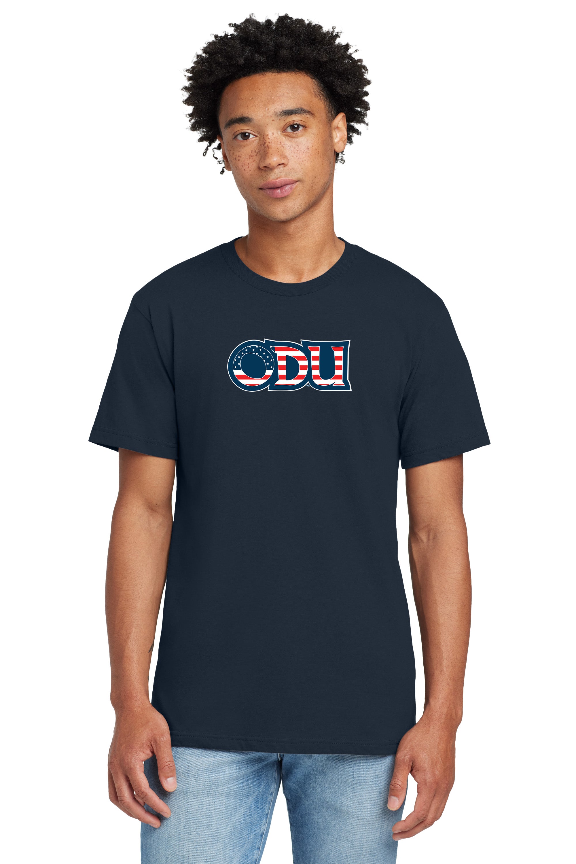 Old Dominion University, ODU Military, American Apparel® Fine Jersey Unisex T-Shirt - Navy
