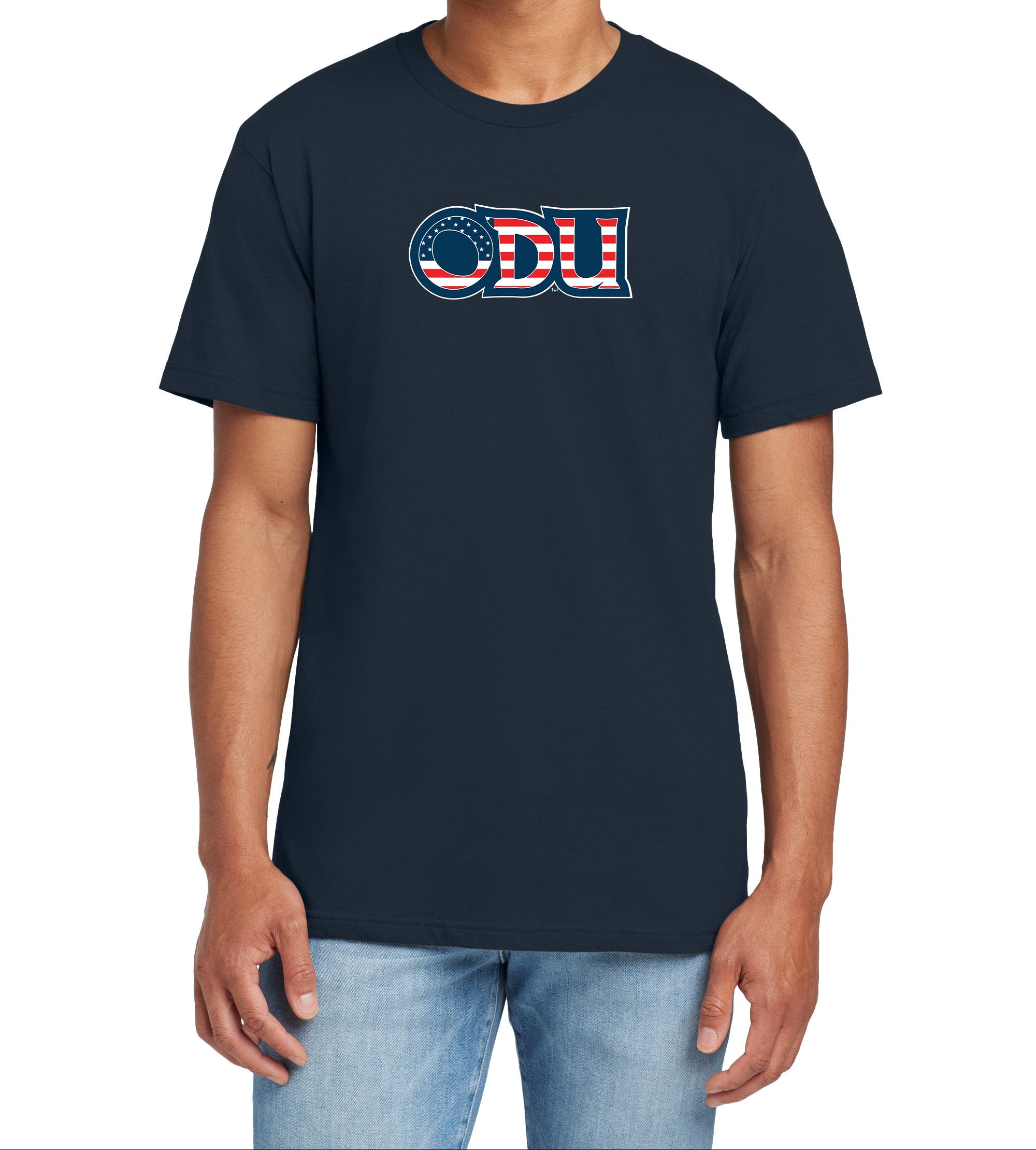 Old Dominion University, ODU Military, American Apparel® Fine Jersey Unisex T-Shirt - Navy