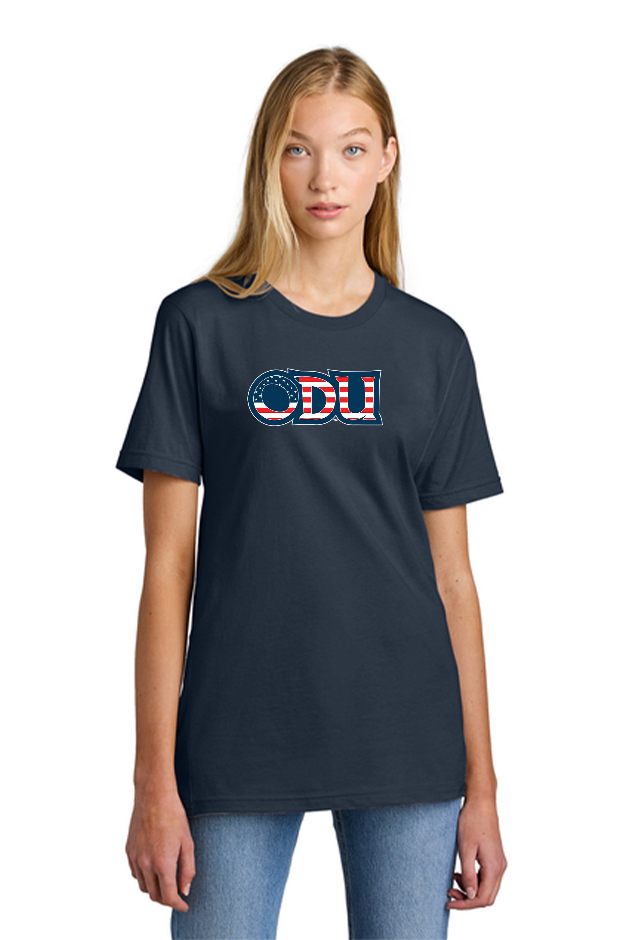Old Dominion University, ODU Military, American Apparel® Fine Jersey Unisex T-Shirt - Navy