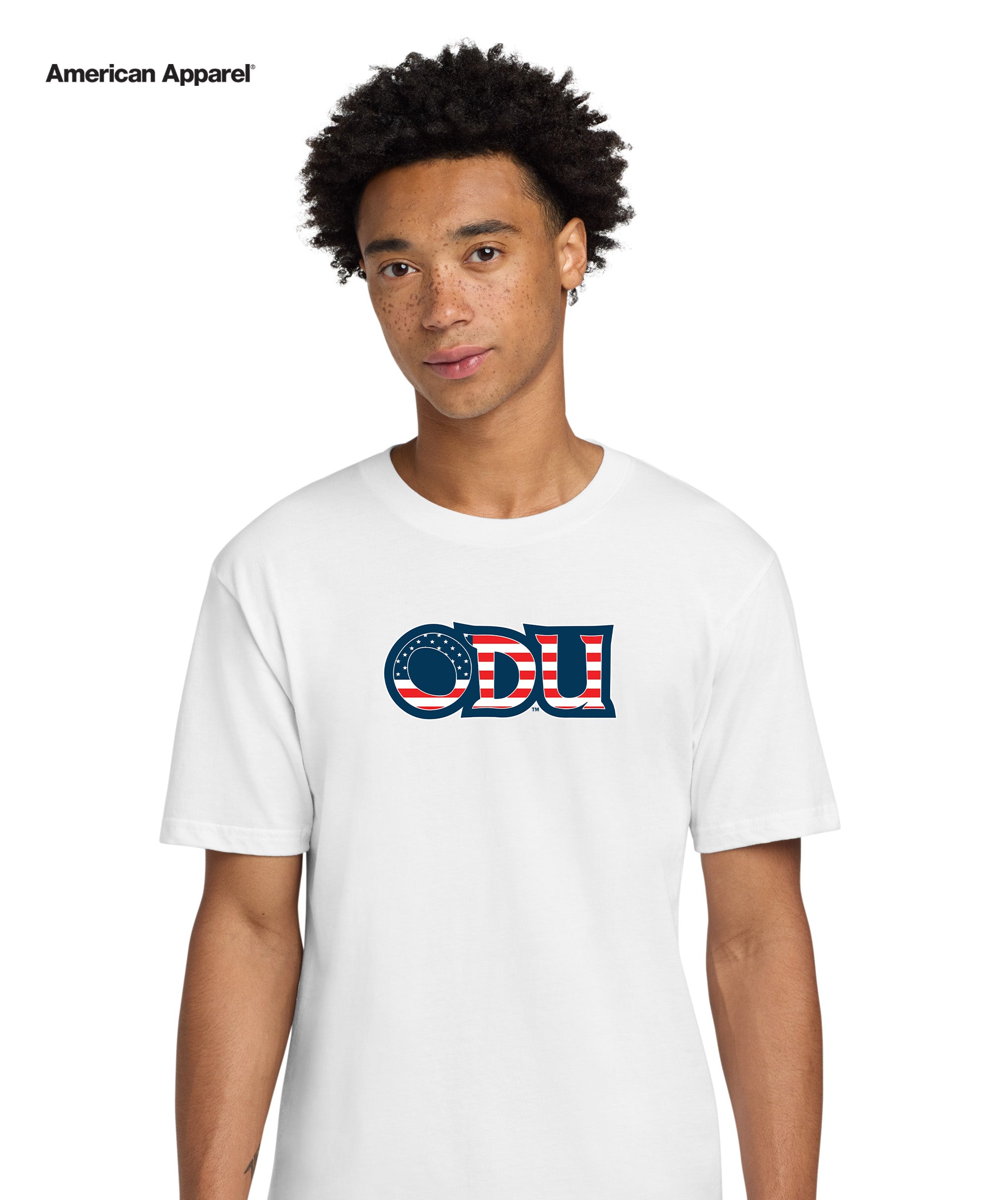 Old Dominion University, ODU Military, American Apparel® Fine Jersey Unisex T-Shirt - White