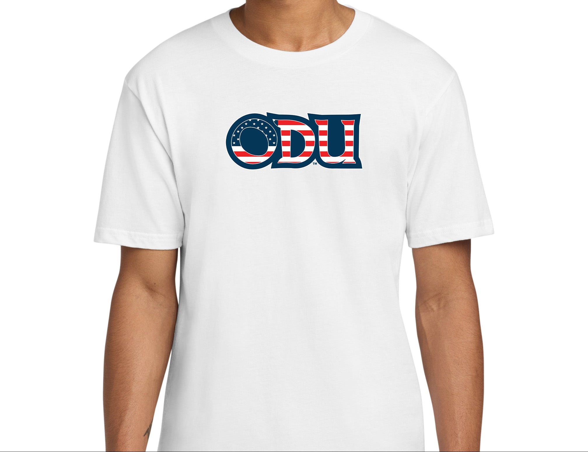 Old Dominion University, ODU Military, American Apparel® Fine Jersey Unisex T-Shirt - White