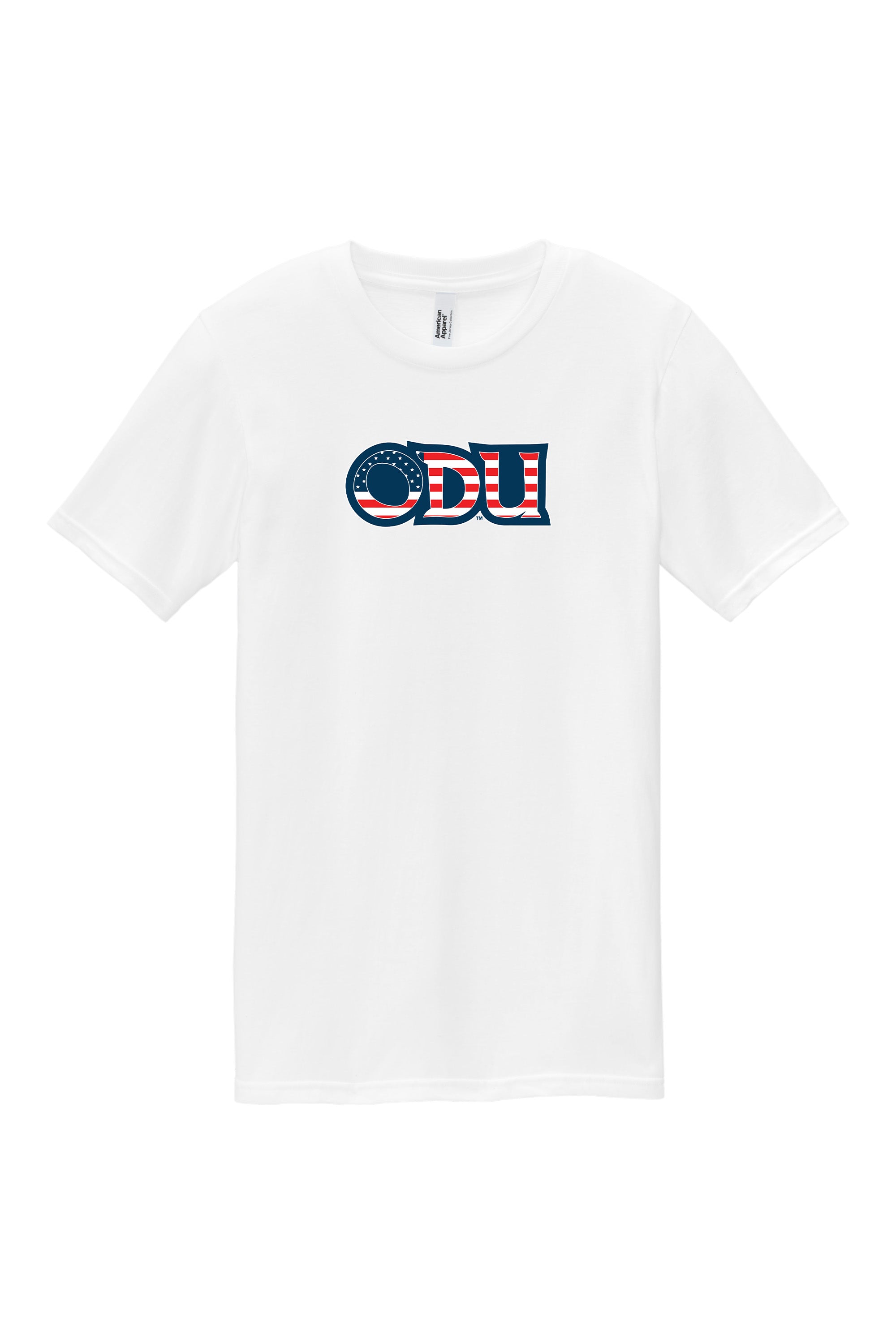 Old Dominion University, ODU Military, American Apparel® Fine Jersey Unisex T-Shirt - White